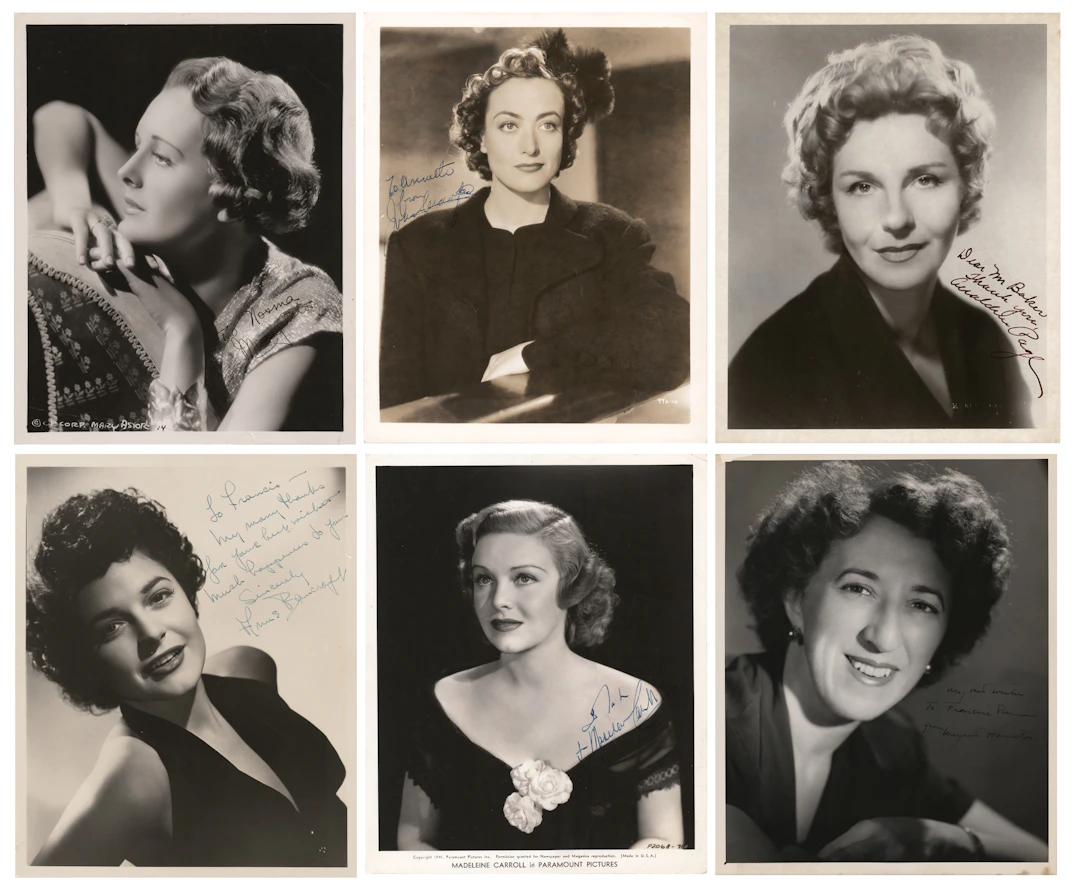Actresses (6) Signed Photographs
