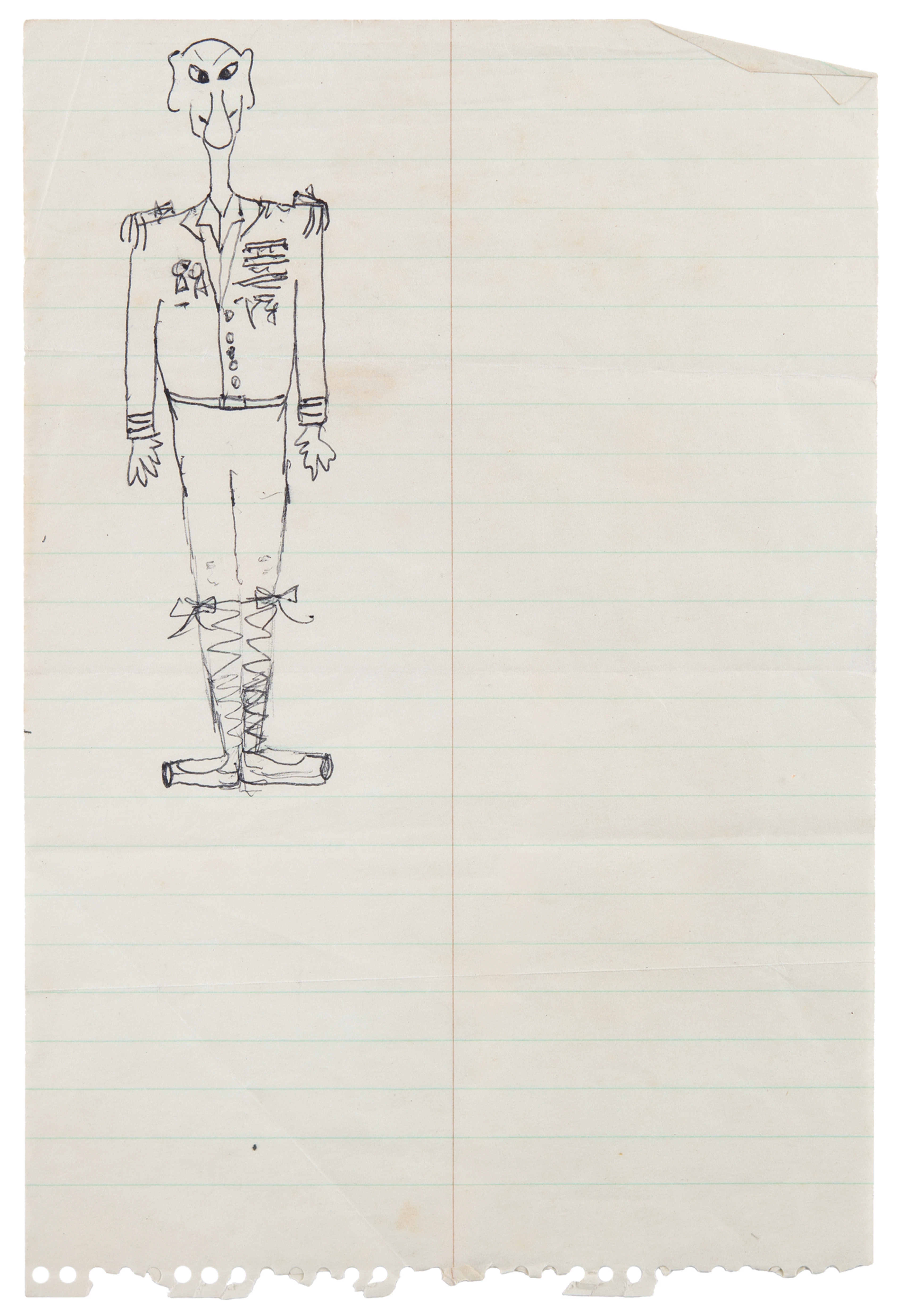Bob Dylan and Ellen Bernstein Collaborative Drawing - Made During