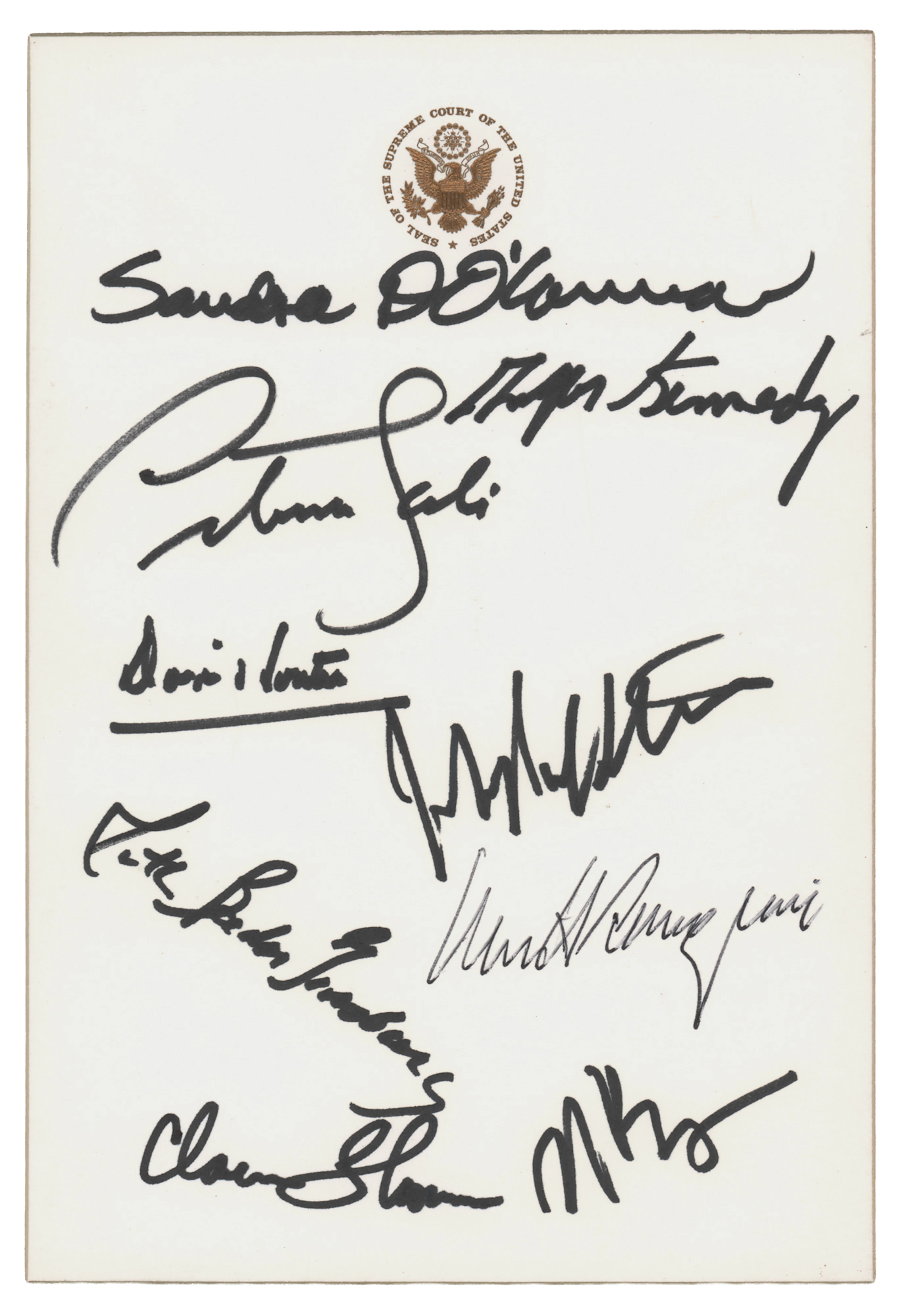 Rehnquist Court Signatures