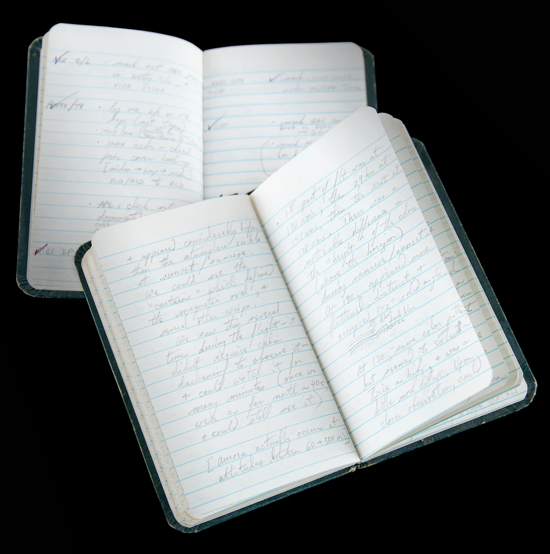 Sally Ride's Pair of Handwritten STS-41-G Mission Diaries, with (100+)
