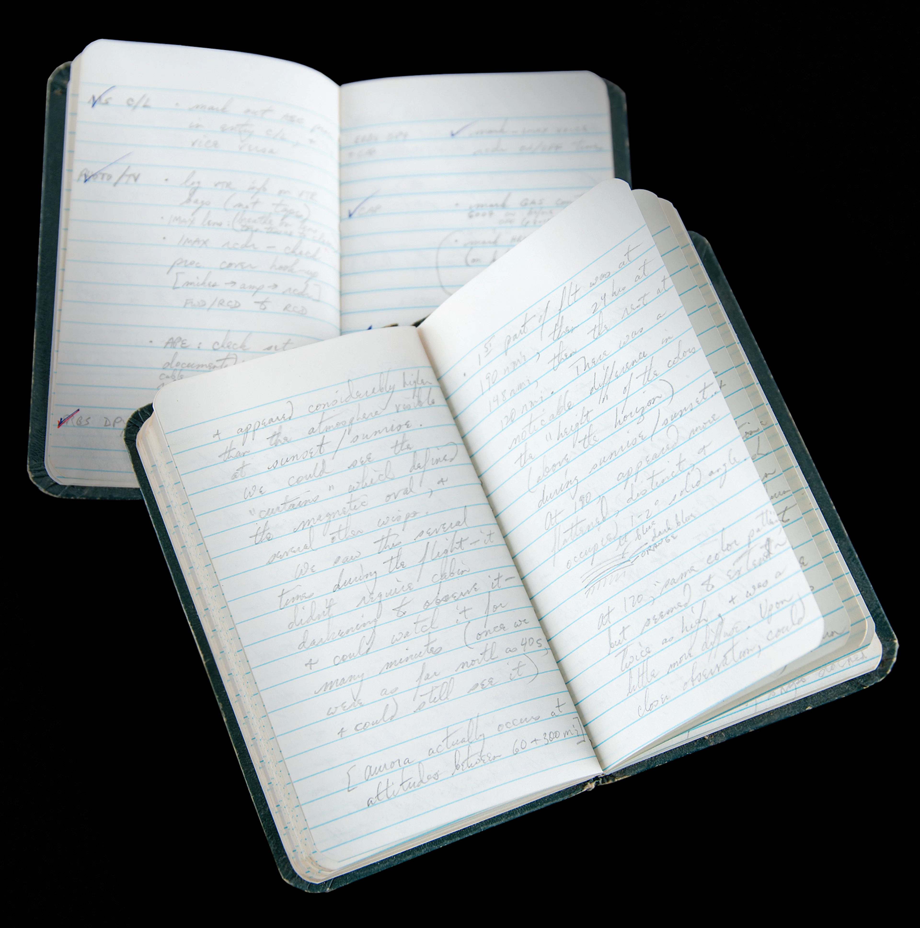 Sally Ride's Pair of Handwritten STS-41-G Mission Diaries, with (100+)