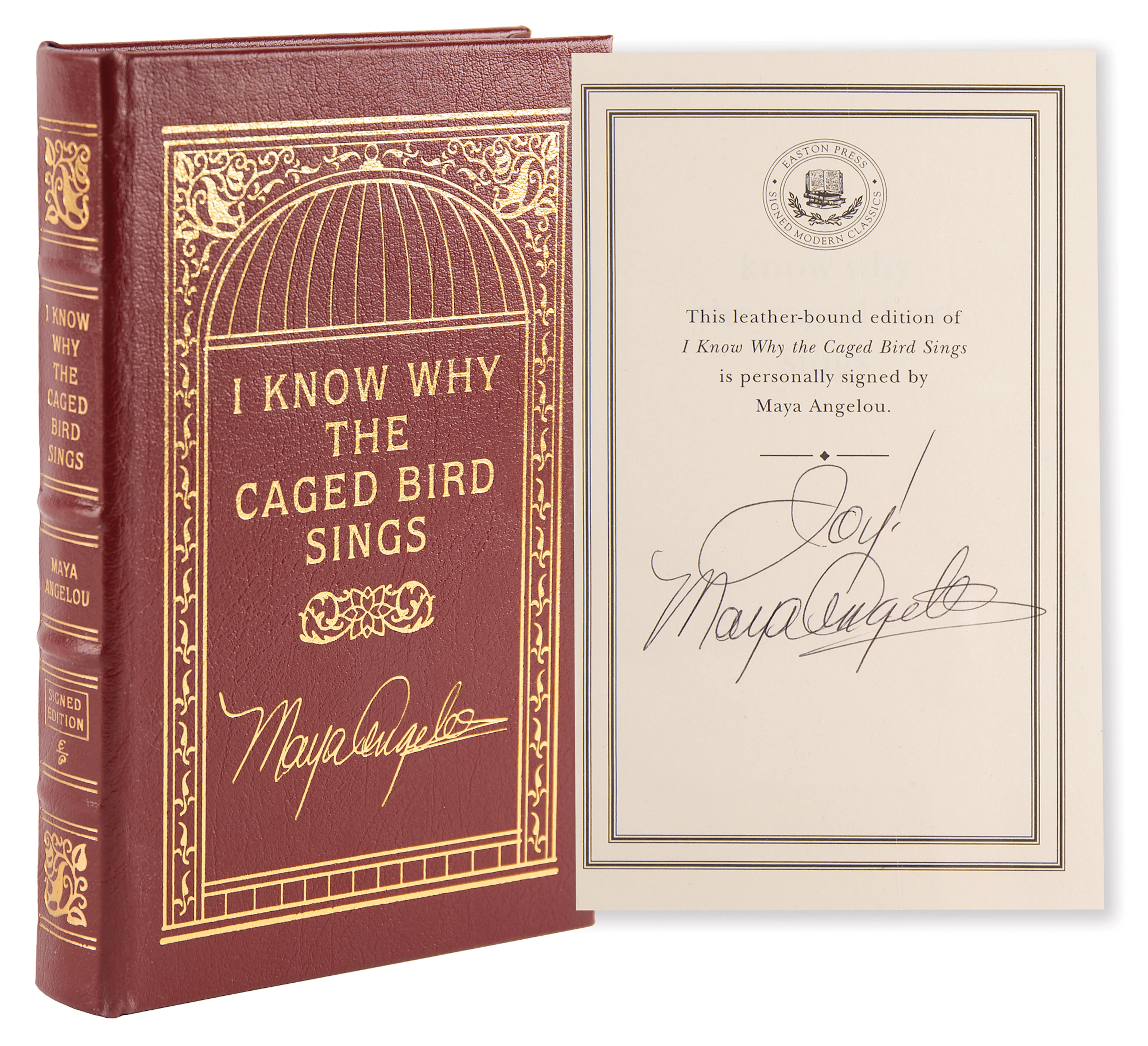 Maya Angelou Signed Book - I Know Why the Caged Bird Sings