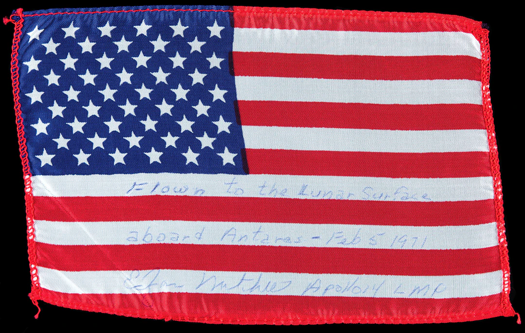 Apollo 14 Lunar Surface-Flown American Flag - From the Personal Collection