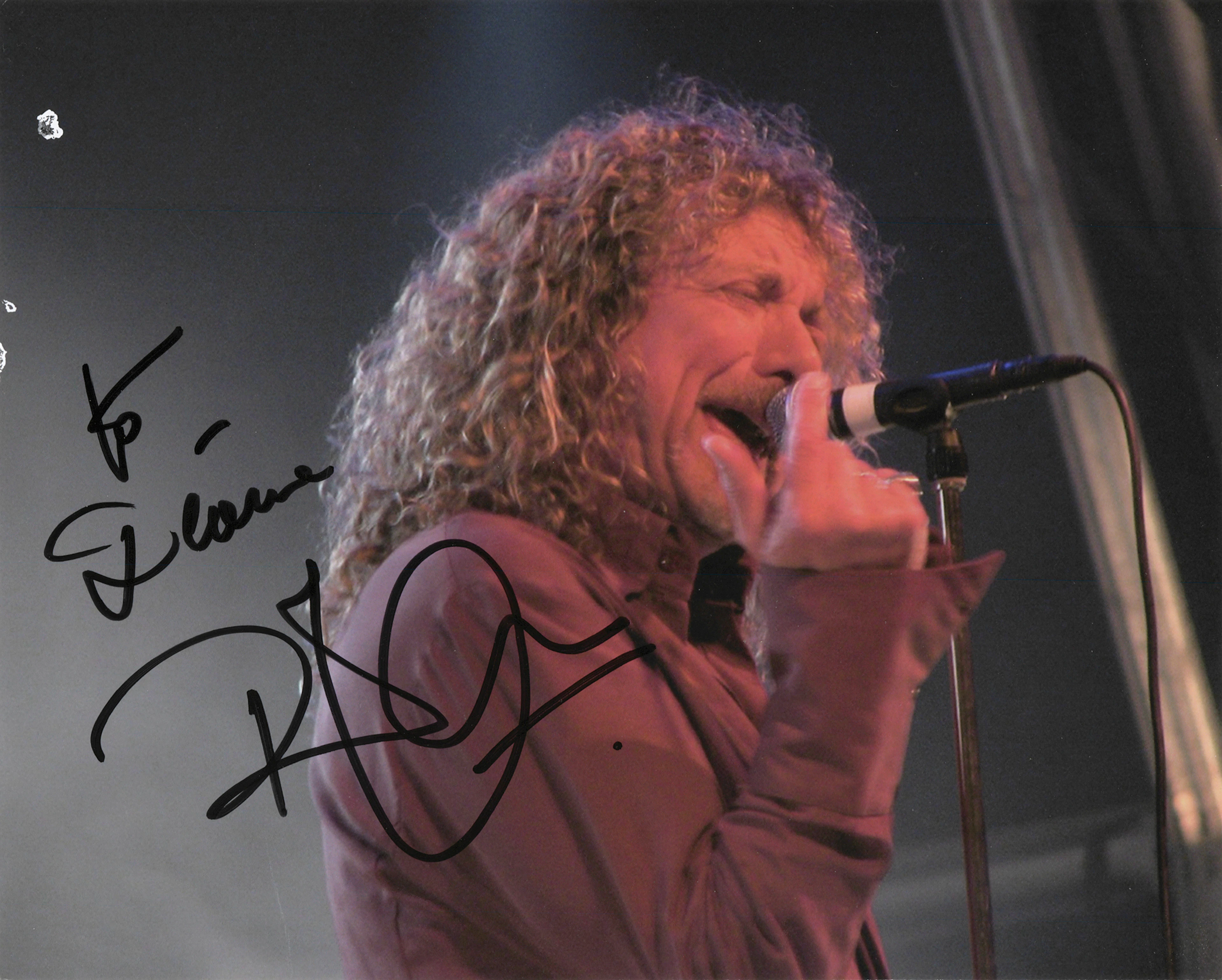 Led Zeppelin: Robert Plant Signed Photograph