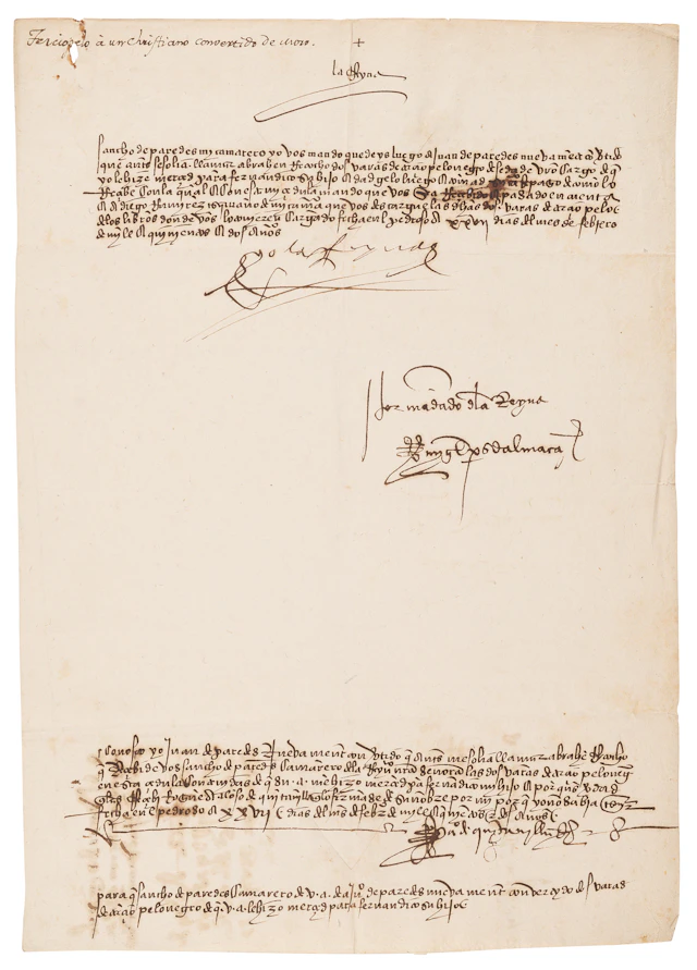 Queen Isabella I Document Signed (“Yo la Reyna”)