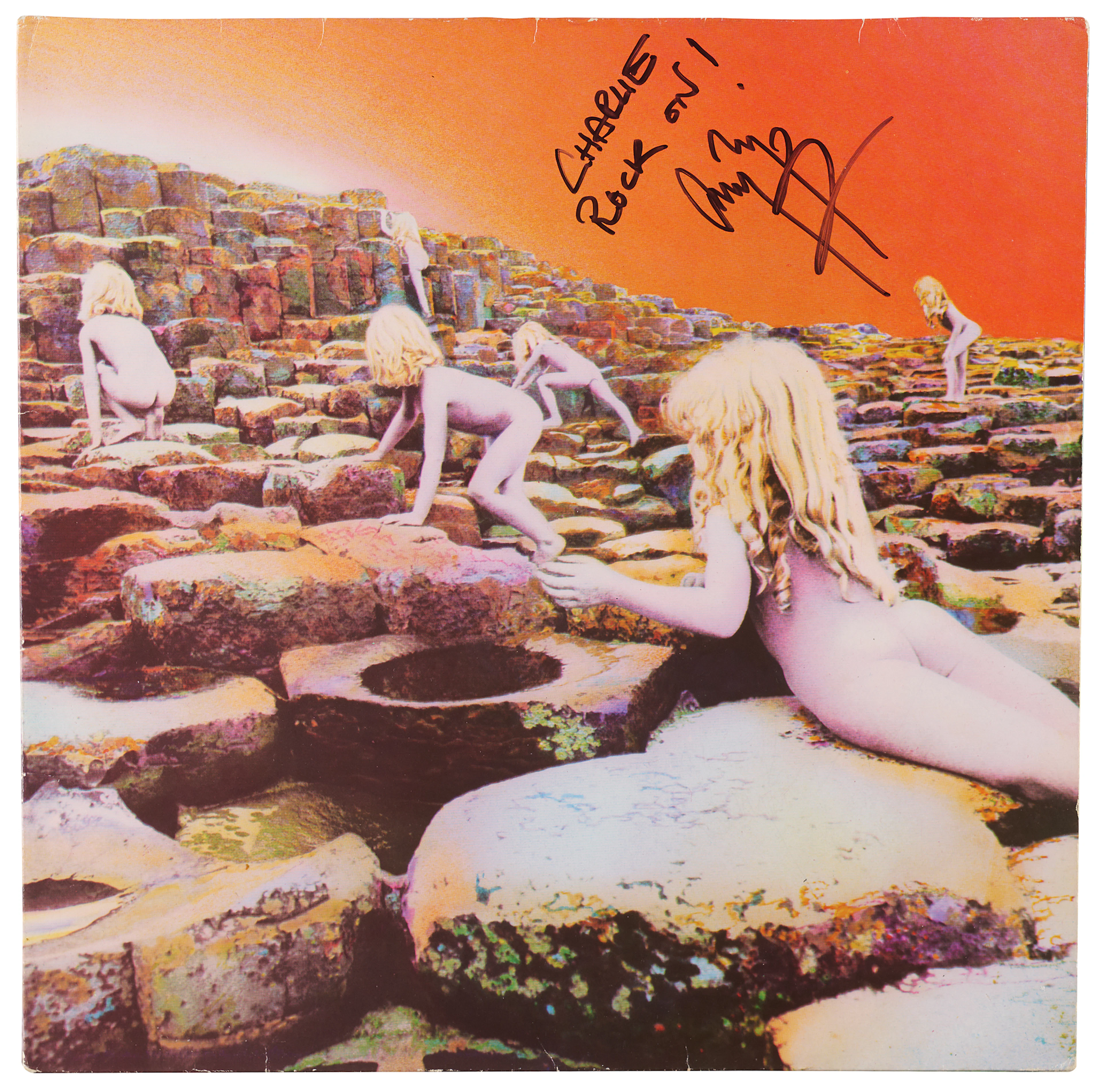 Led Zeppelin: Jimmy Page Signed Album - Houses of the Holy