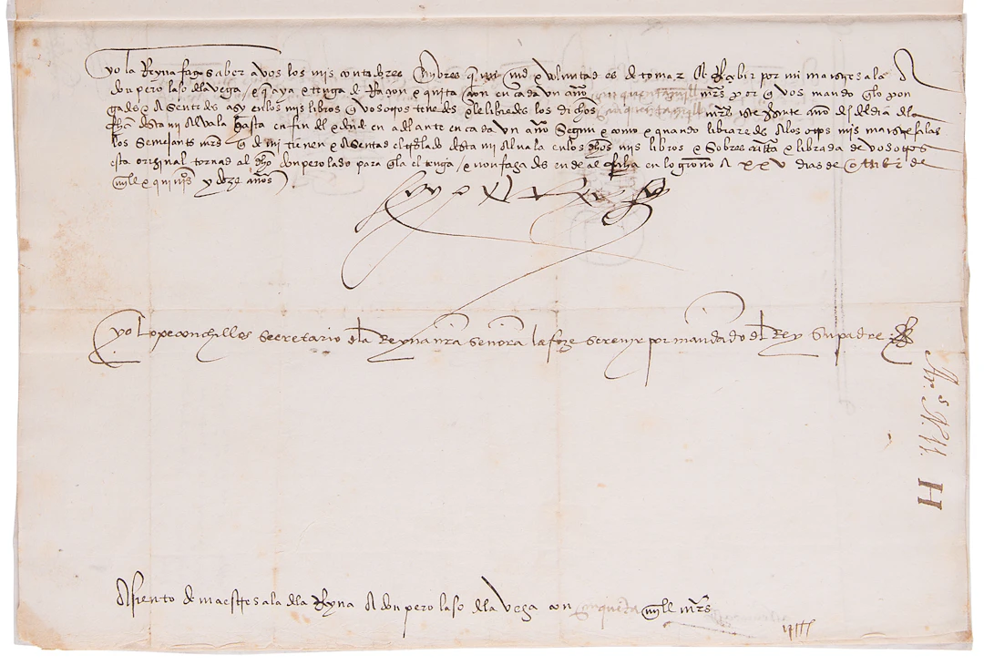 King Ferdinand II of Aragon Document Signed