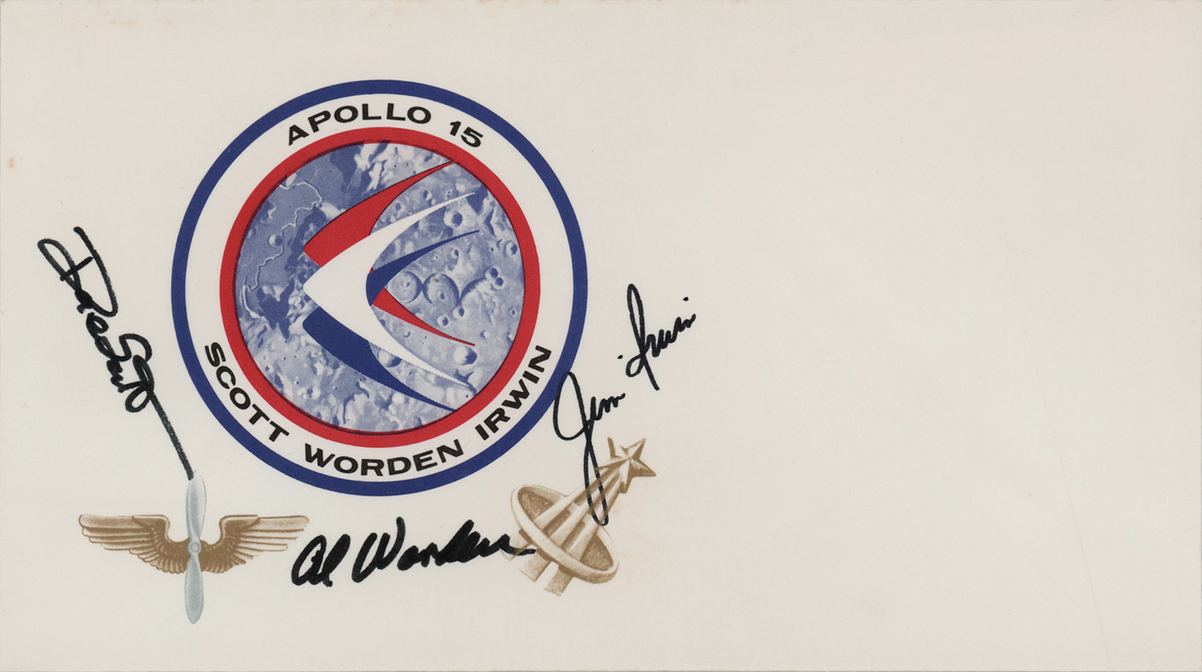 Apollo 15 Crew-Signed Commemorative Cover