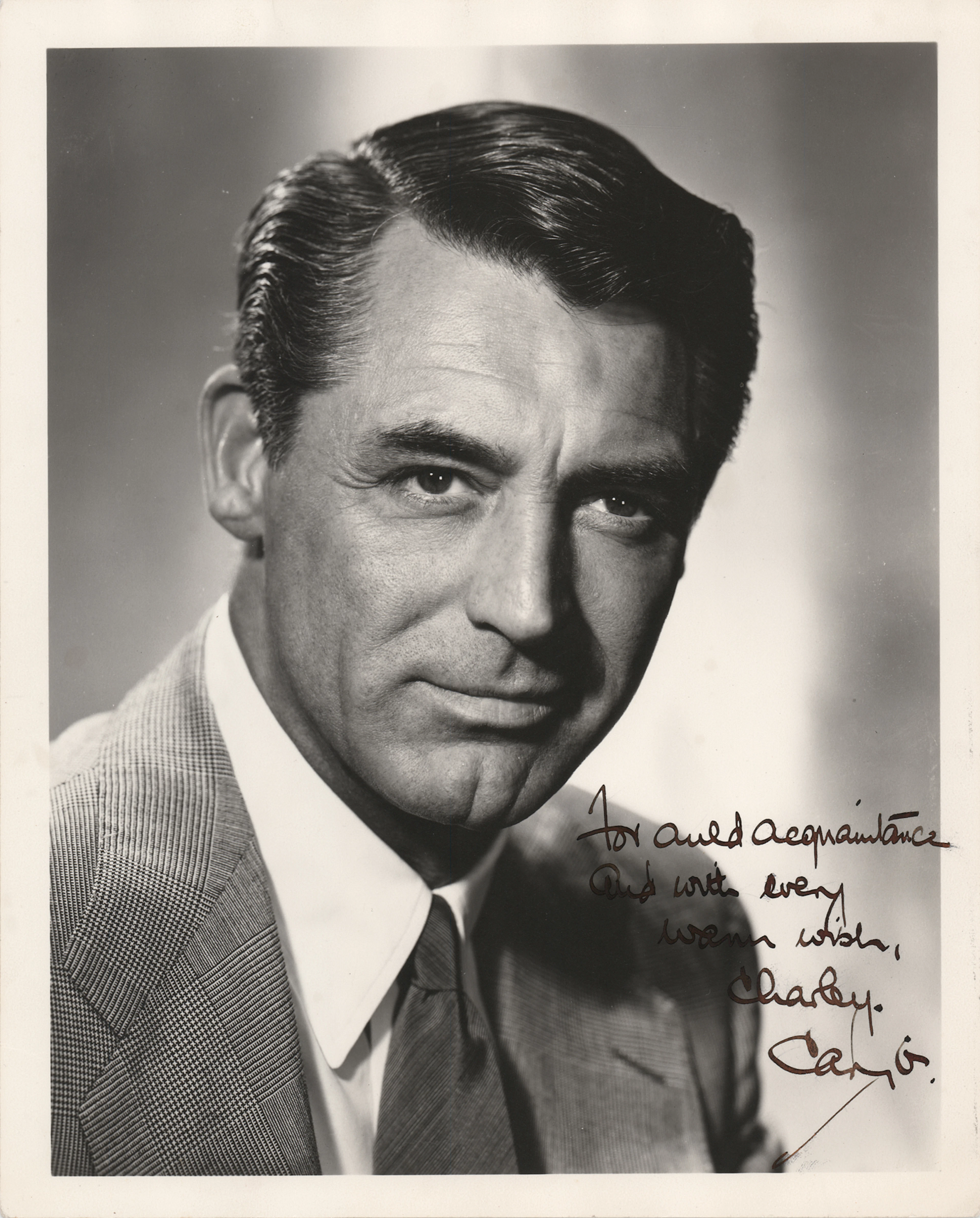 Cary Grant Signed Photograph