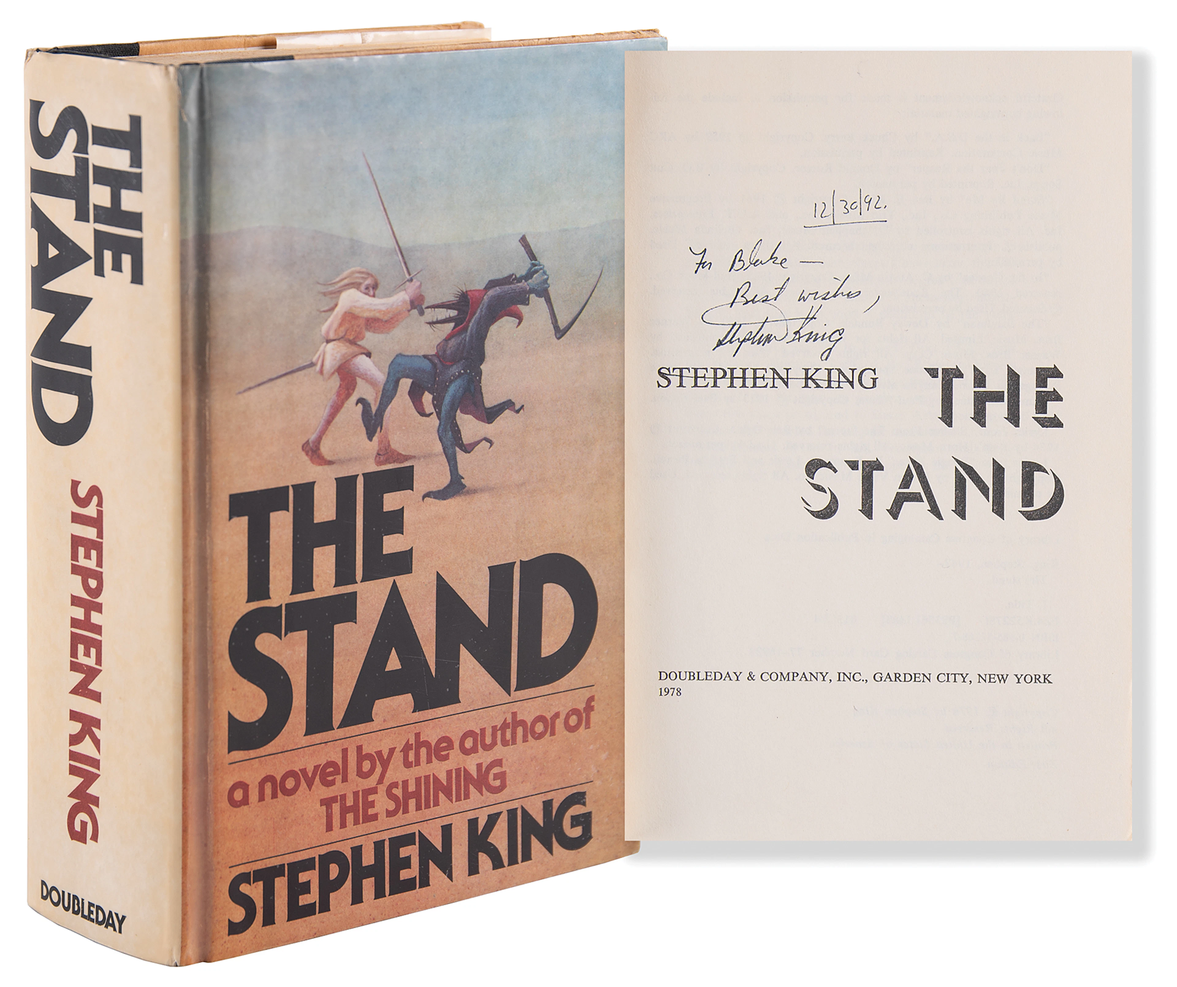 Stephen King Signed Book - The Stand (First Edition)