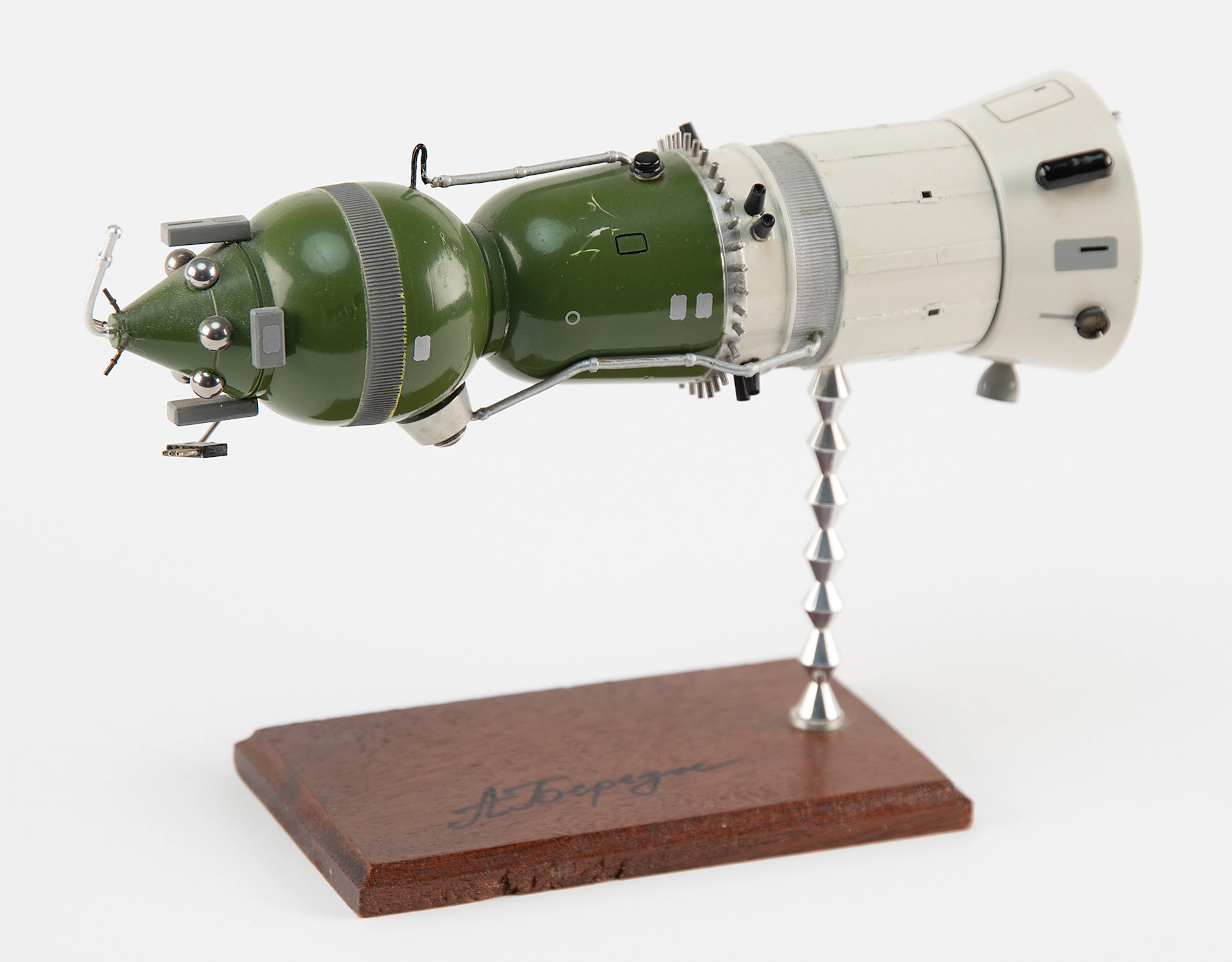 Soyuz 7K-LOK Model Signed by Anatoly Berezovoy