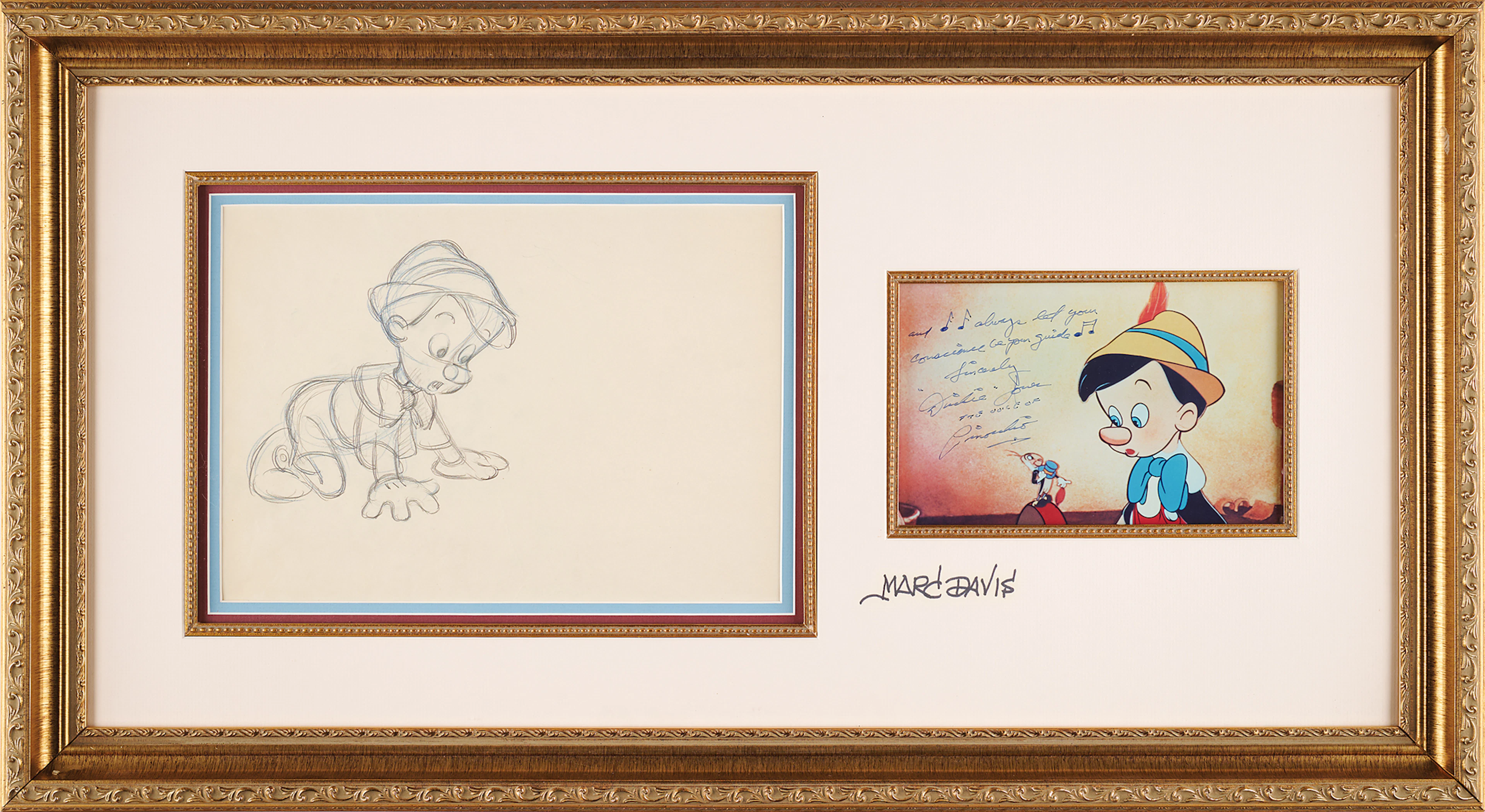 Pinocchio production drawing from Pinocchio