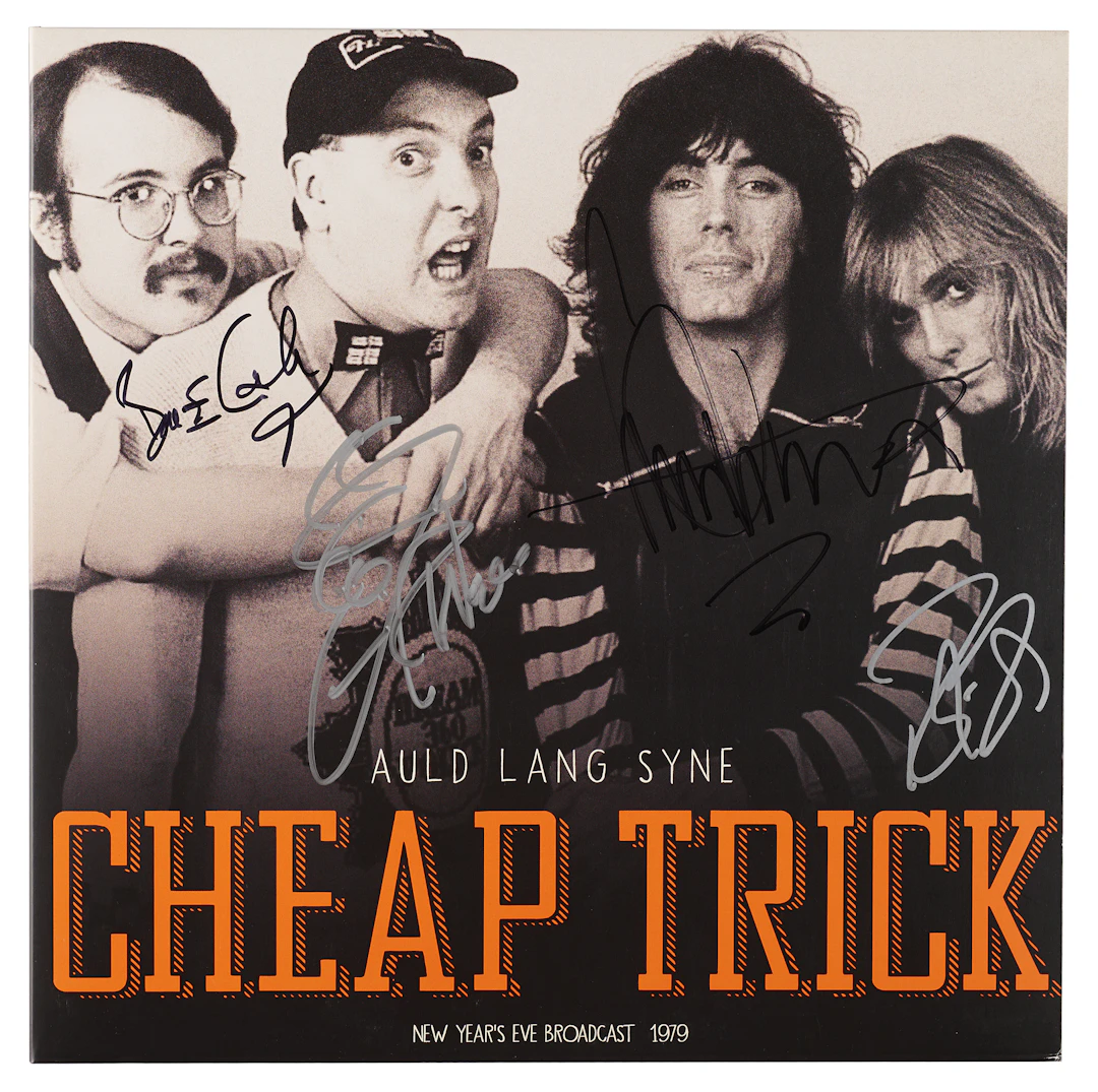 Cheap Trick Signed Album - Auld Lang Syne
