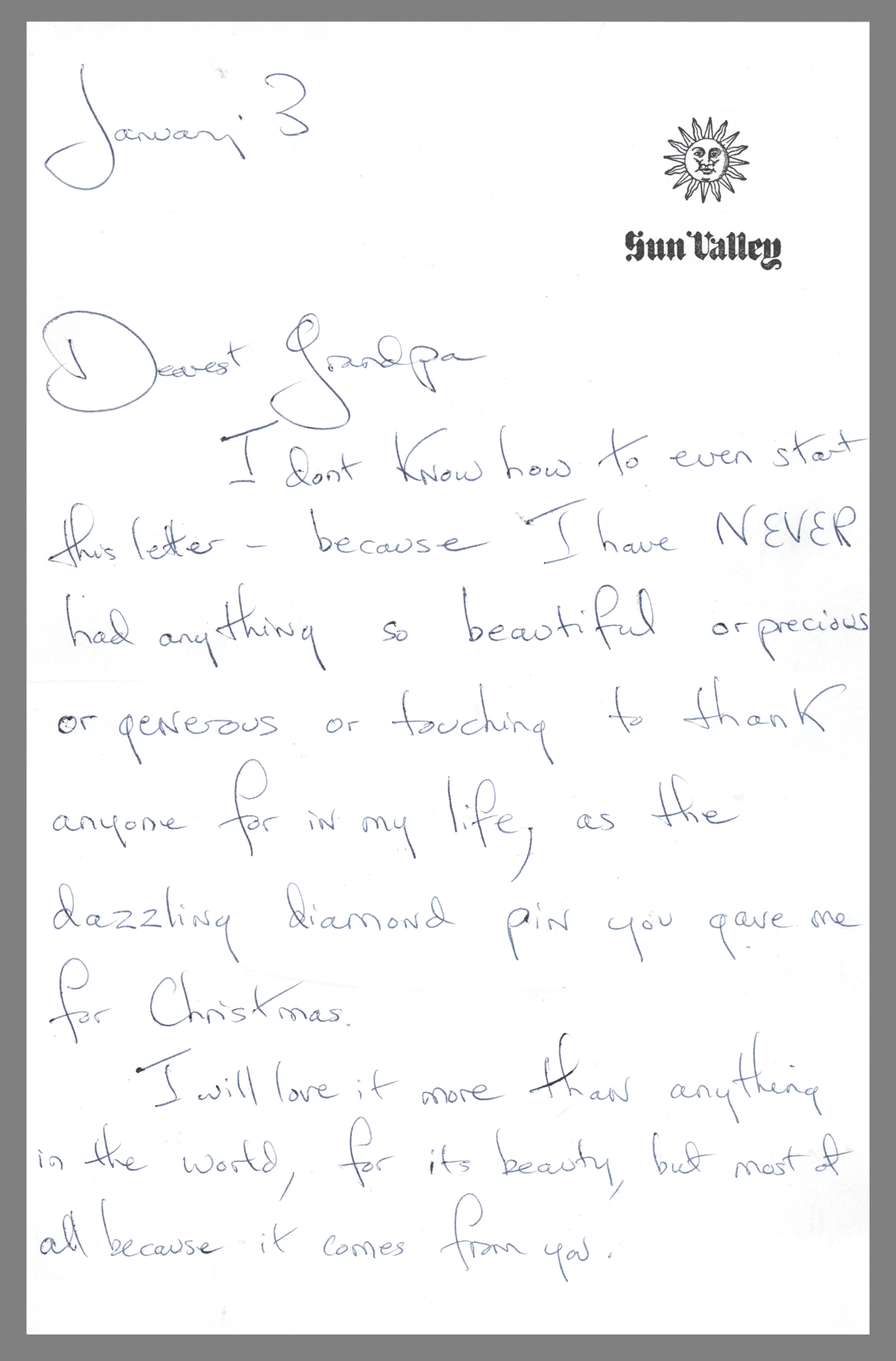 Jacqueline Kennedy Autograph Letter Signed to Joseph P. Kennedy: "Treasure