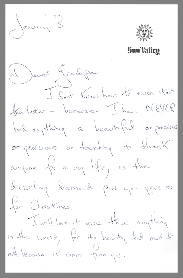 Jacqueline Kennedy Autograph Letter Signed to Joseph P. Kennedy: "Treasure