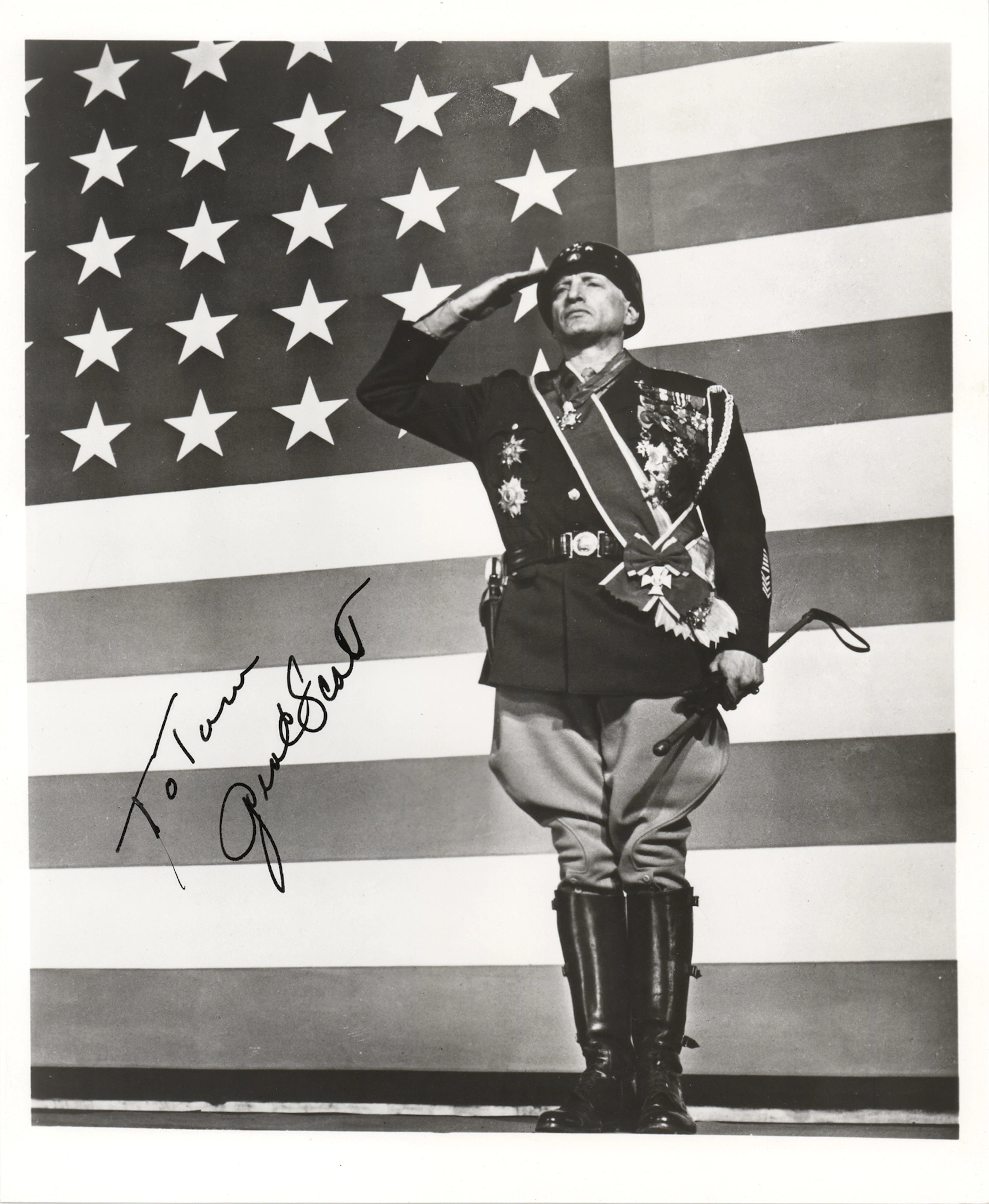 George C. Scott Signed Photograph