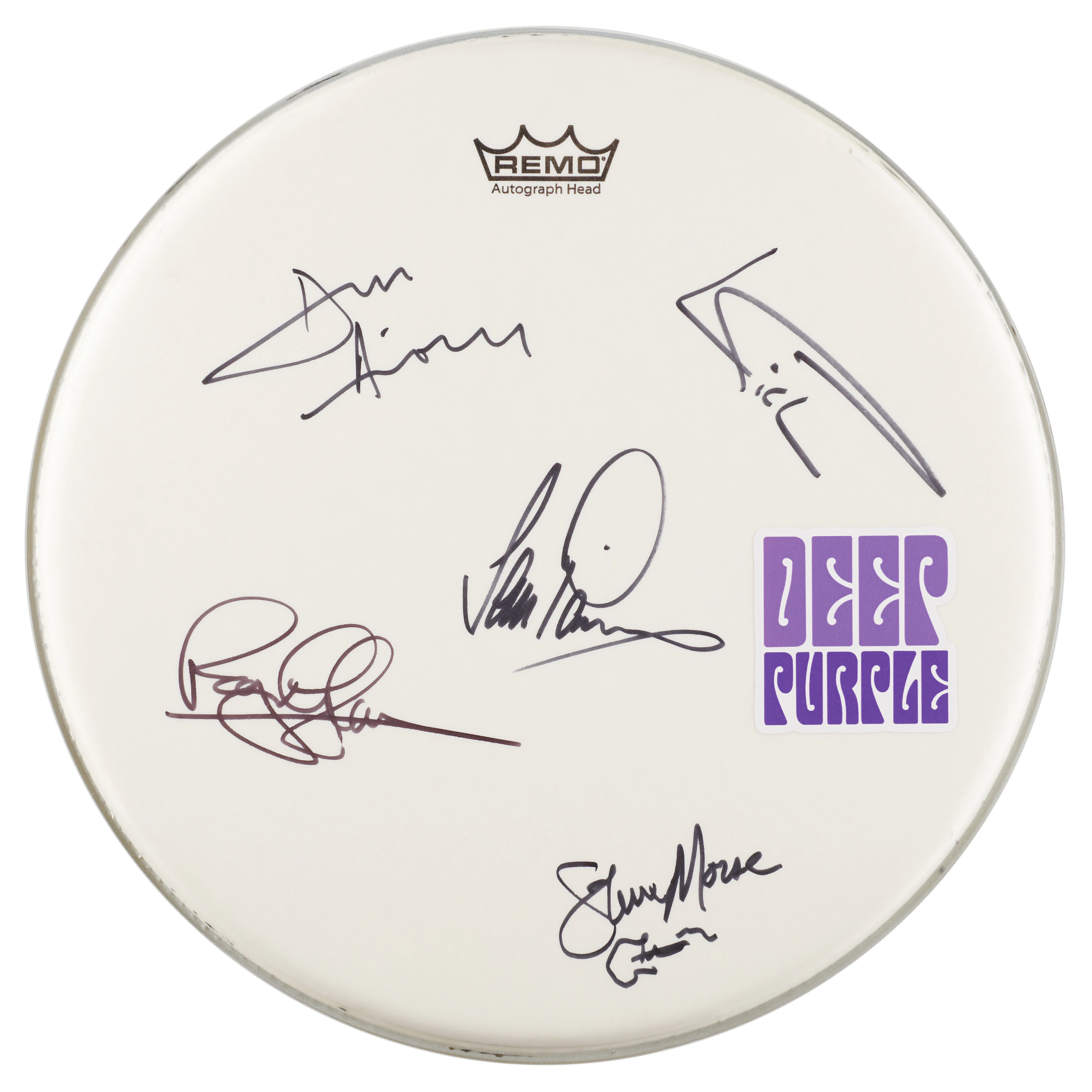 Deep Purple Signed Drum Head