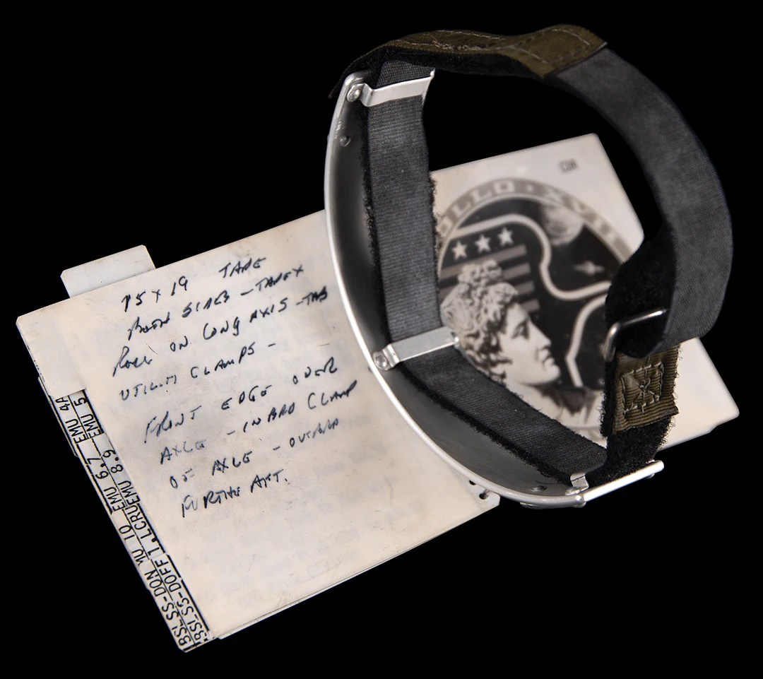 Apollo 17 Flown and Lunar Surface-Used EVA-2 Cuff Checklist - From
