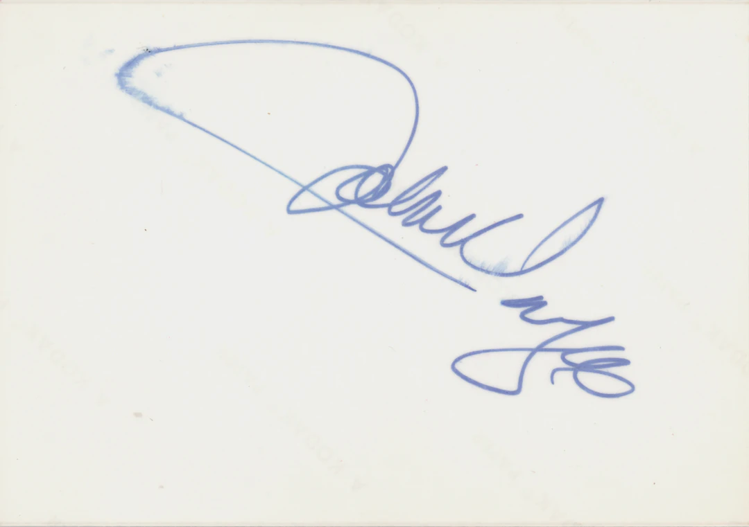 John Wayne Signed Candid Photograph
