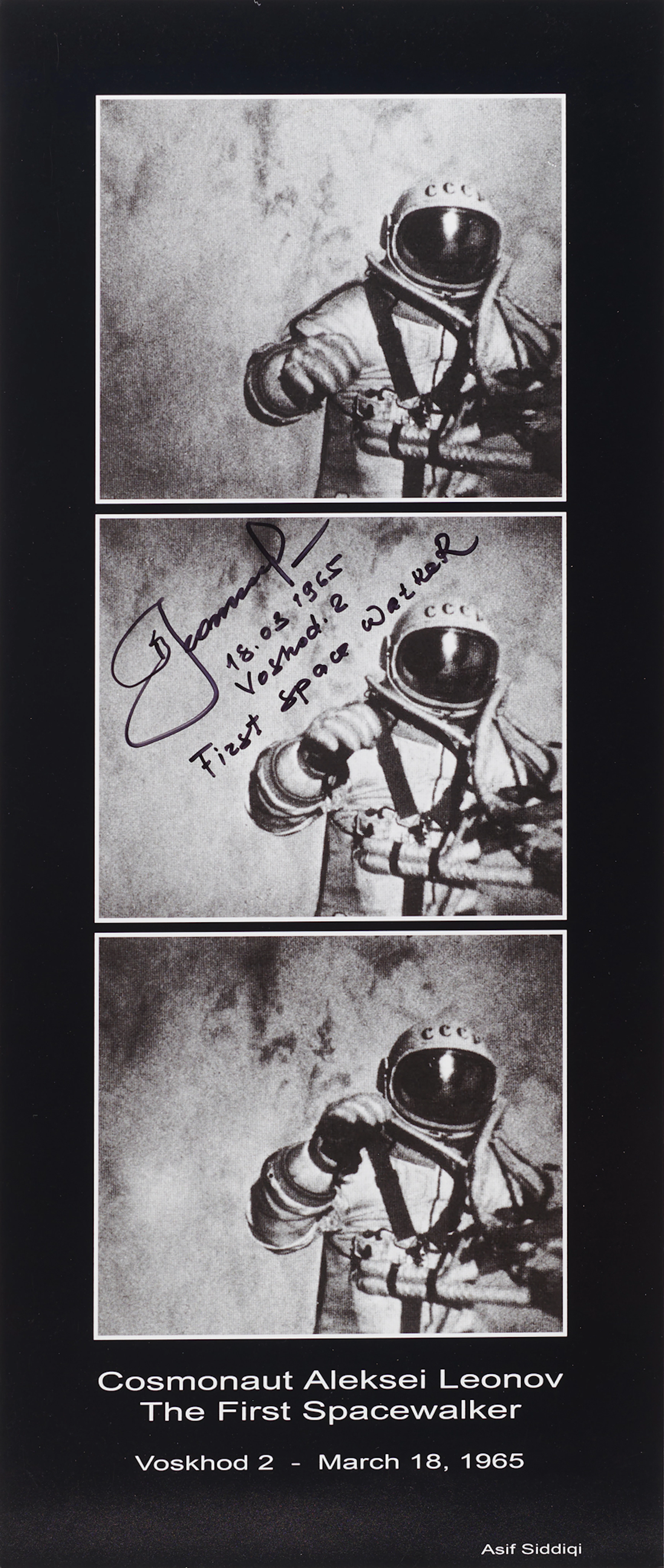 Alexei Leonov Signed Oversized Photograph