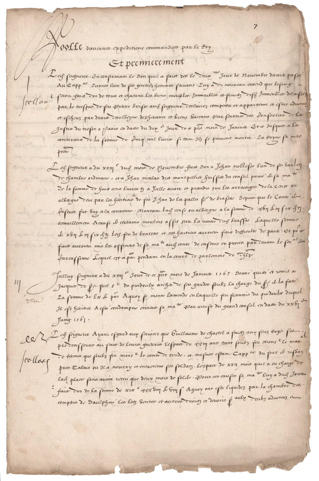 King Charles IX Document Signed