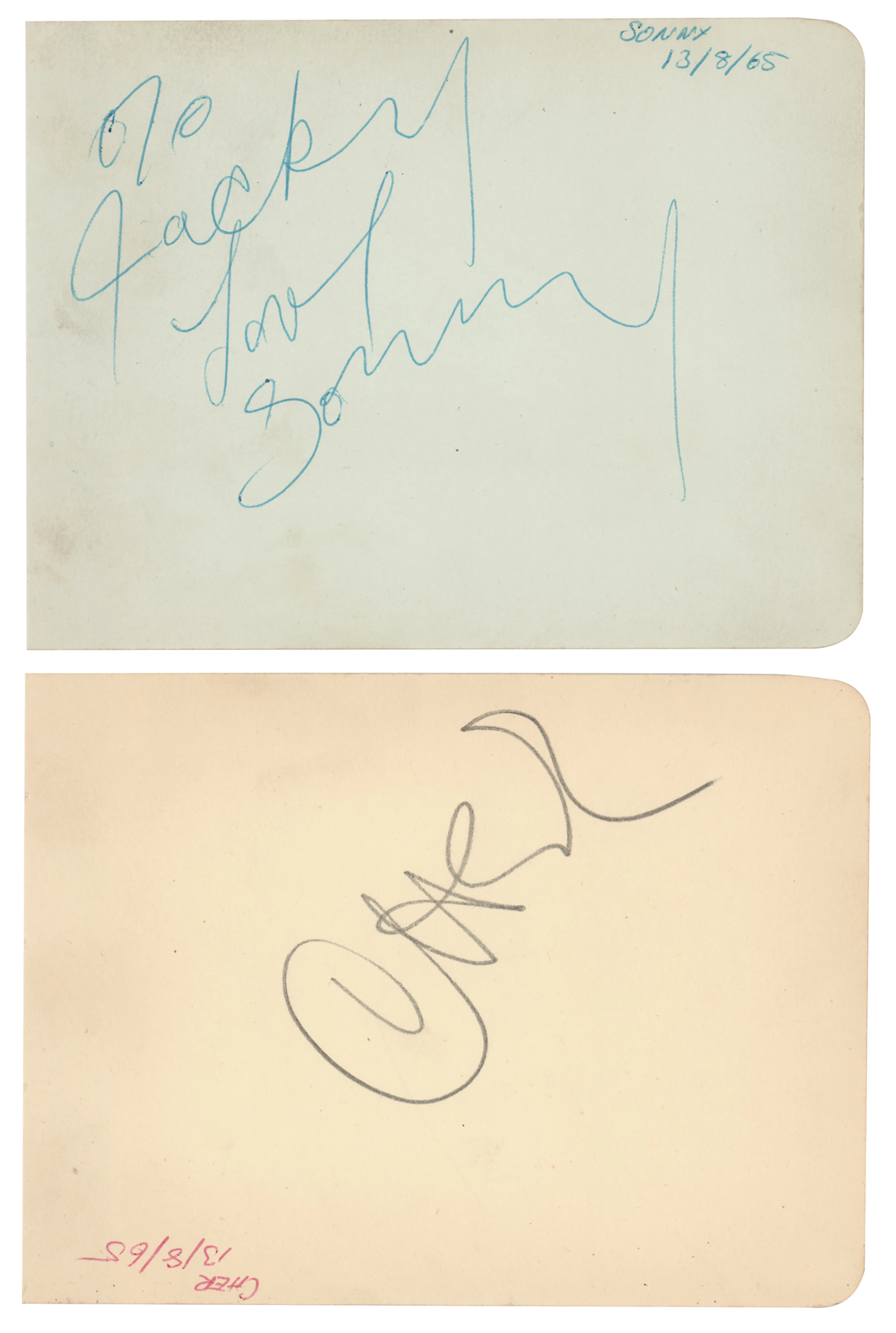 Sonny and Cher Signatures