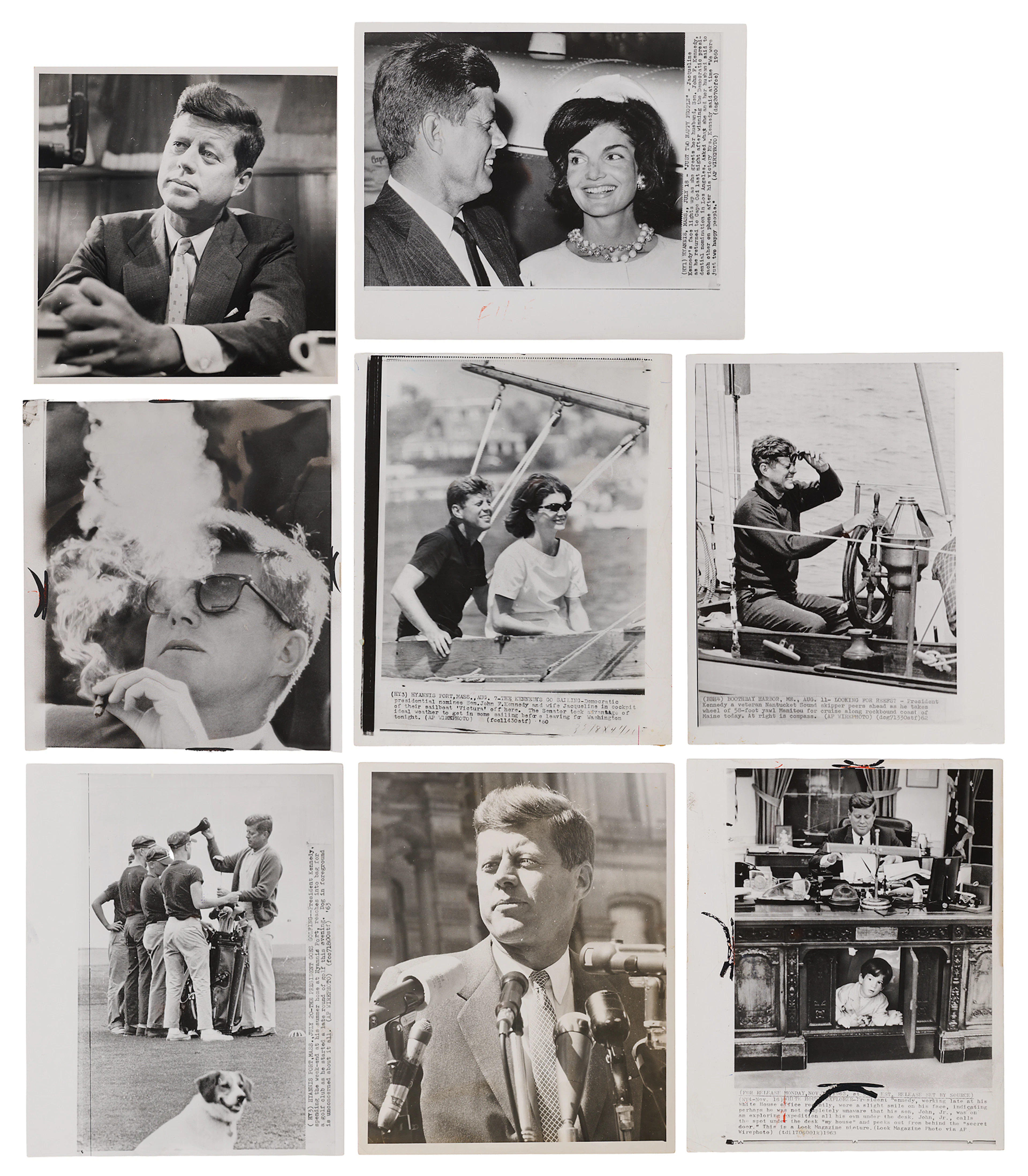John F. Kennedy Collection of (200+) Press Photographs from The Detroit