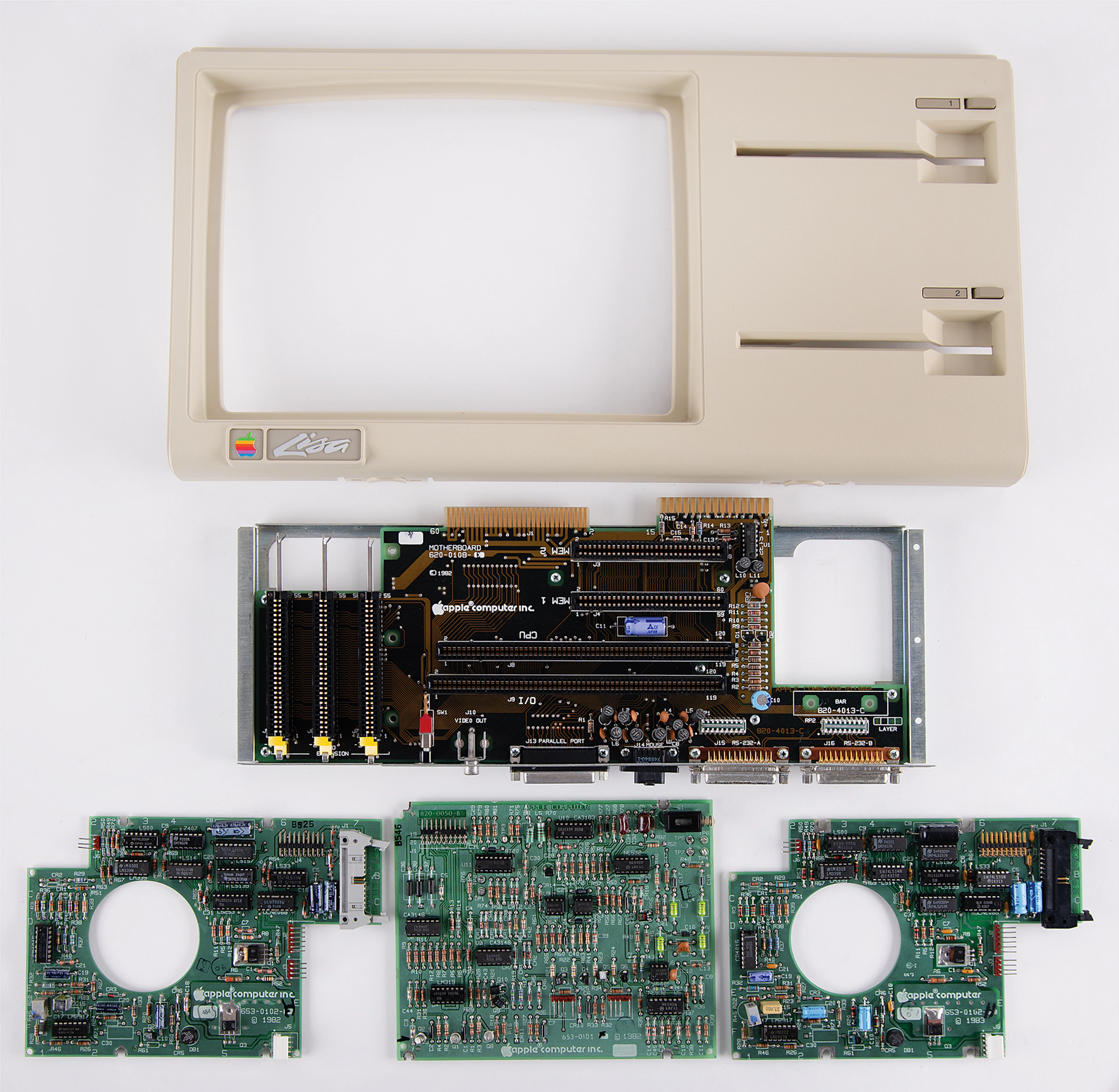 Apple Lisa 1 Twiggy Hardware Collection of (7) Components Including