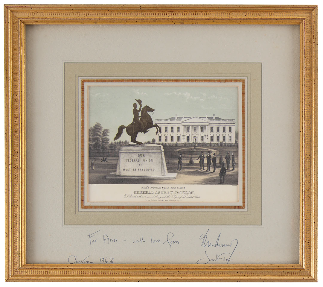 John F. Kennedy and Jacqueline Kennedy Signed 1963 Christmas Gift