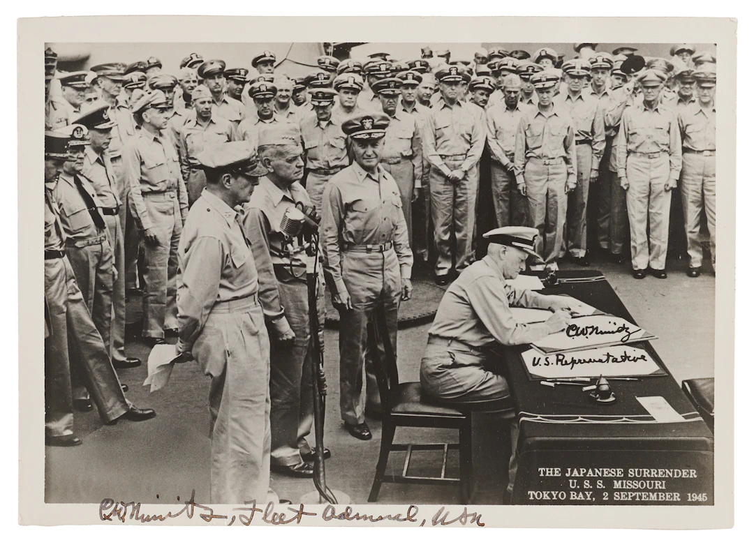 Chester Nimitz Signed Photograph