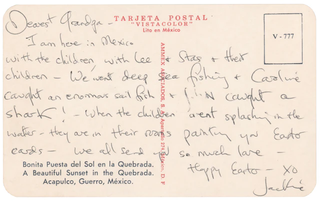Jacqueline Kennedy Autograph Letter Signed to Joseph P. Kennedy, with