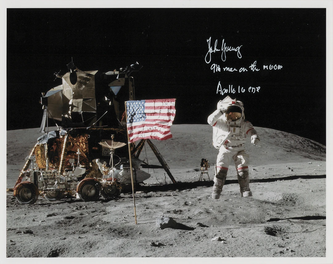 John Young Signed Photograph