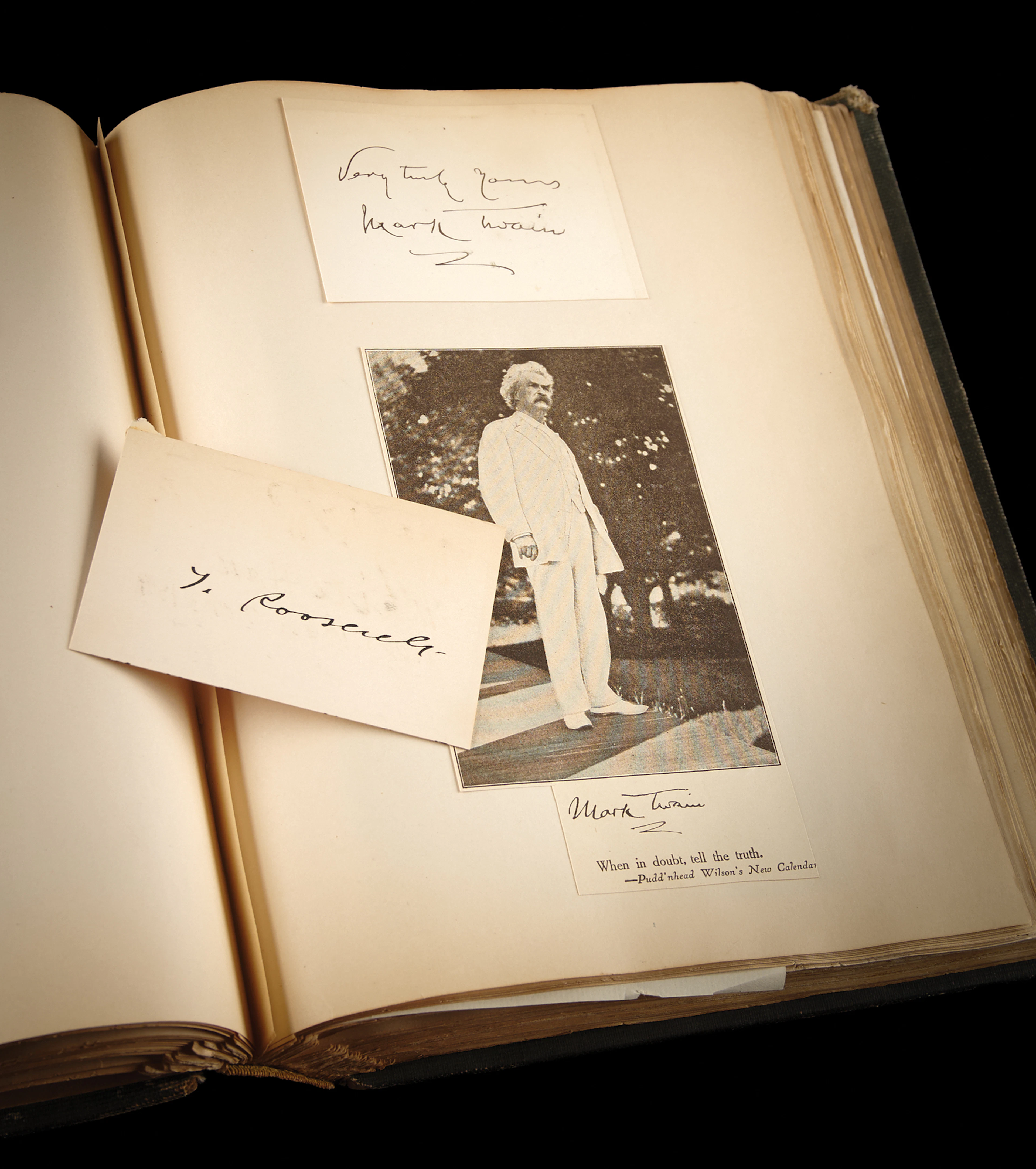 19th/20th Century Notables Autograph Scrapbook, with Thomas Edison