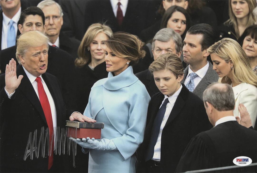 Donald Trump Signed Oversized Photograph - First Presidential Inauguration
