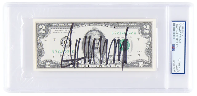 Donald Trump Signed $2 Dollar Bill