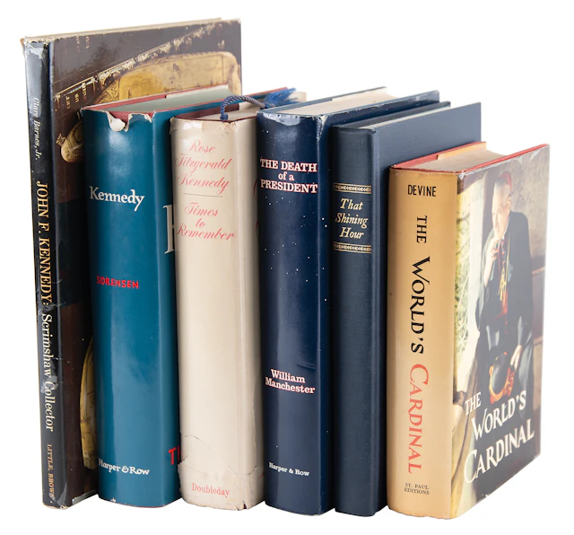 Kennedy Family and Biographers (6) Signed Books to JFK's Cousin, Ann