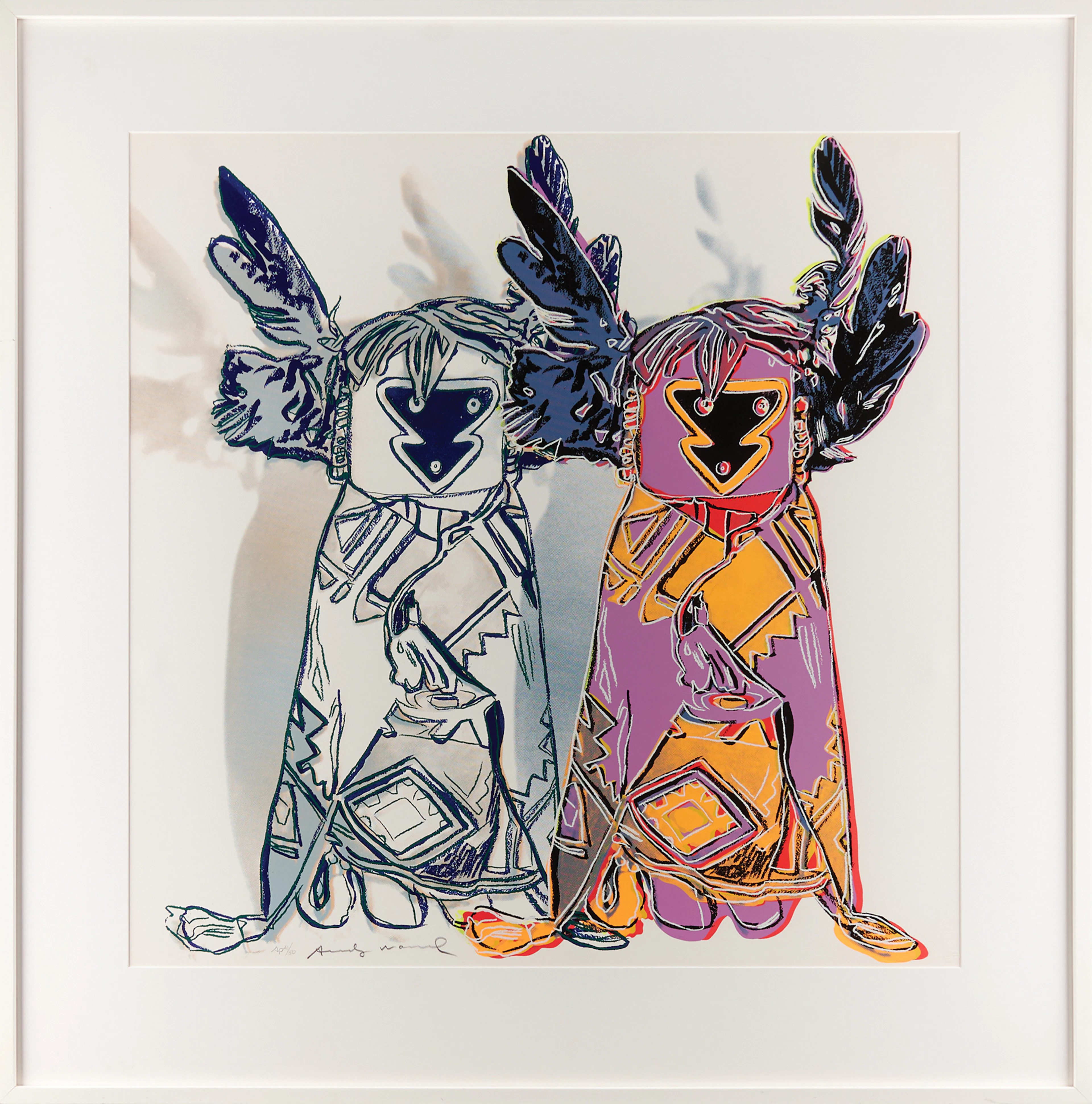 Andy Warhol Oversized Signed Screenprint - 'Kachina Dolls' (Ltd. Ed.