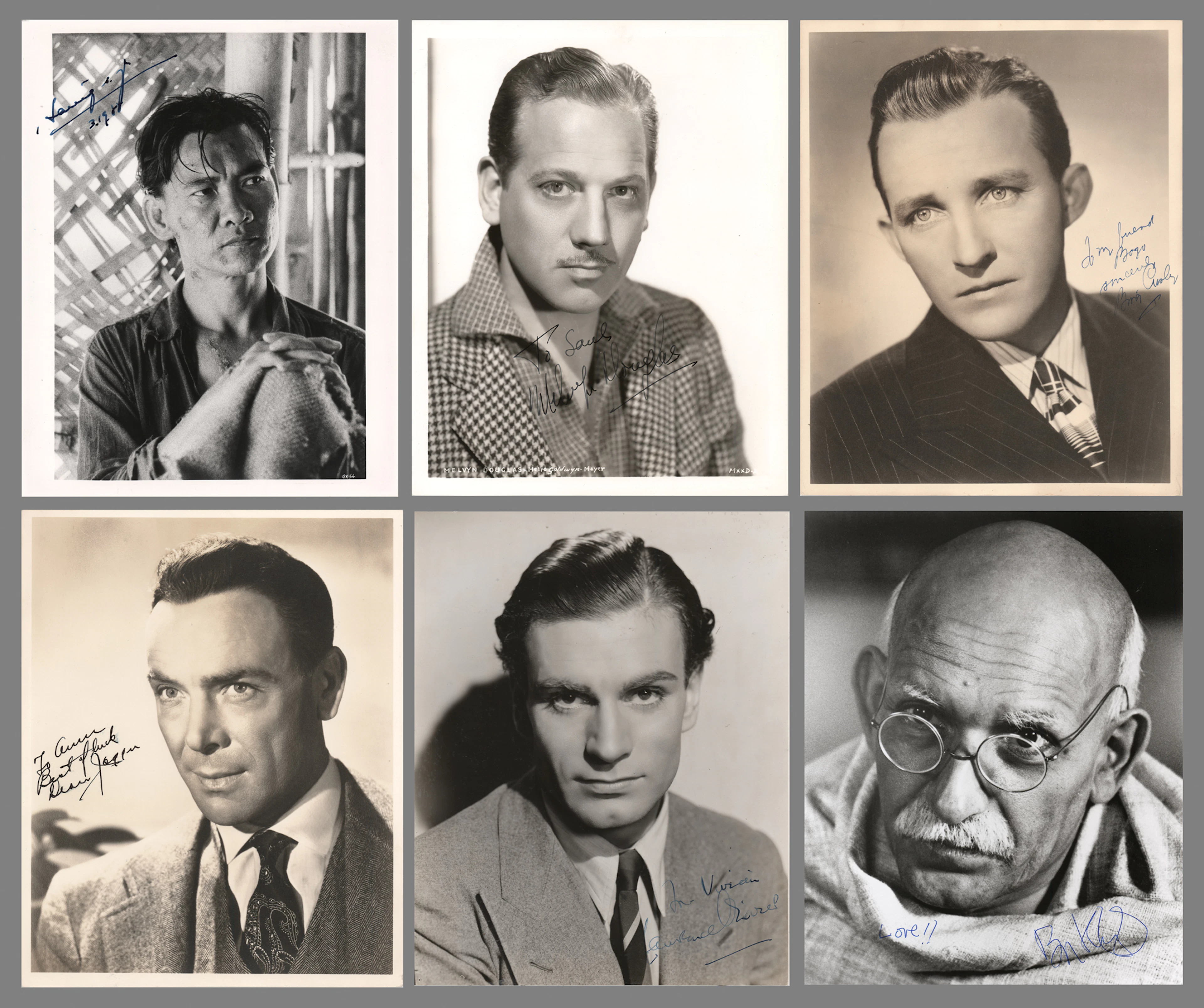 Academy Award-Winning Actors (6) Signed Photographs