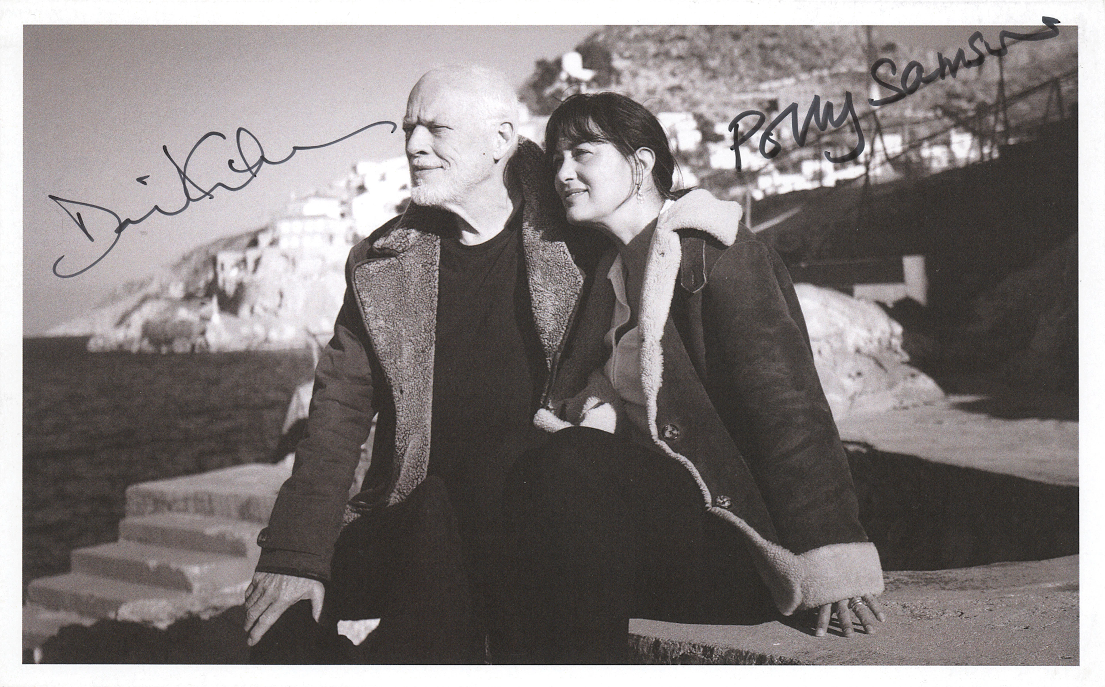 Pink Floyd: David Gilmour and Polly Samson Signed Photograph