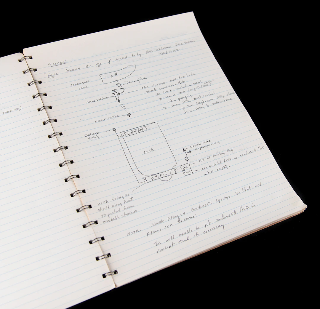 Gordon Cooper’s Mercury-Atlas 9 Notebook - Over 20 Pages of Handwritten