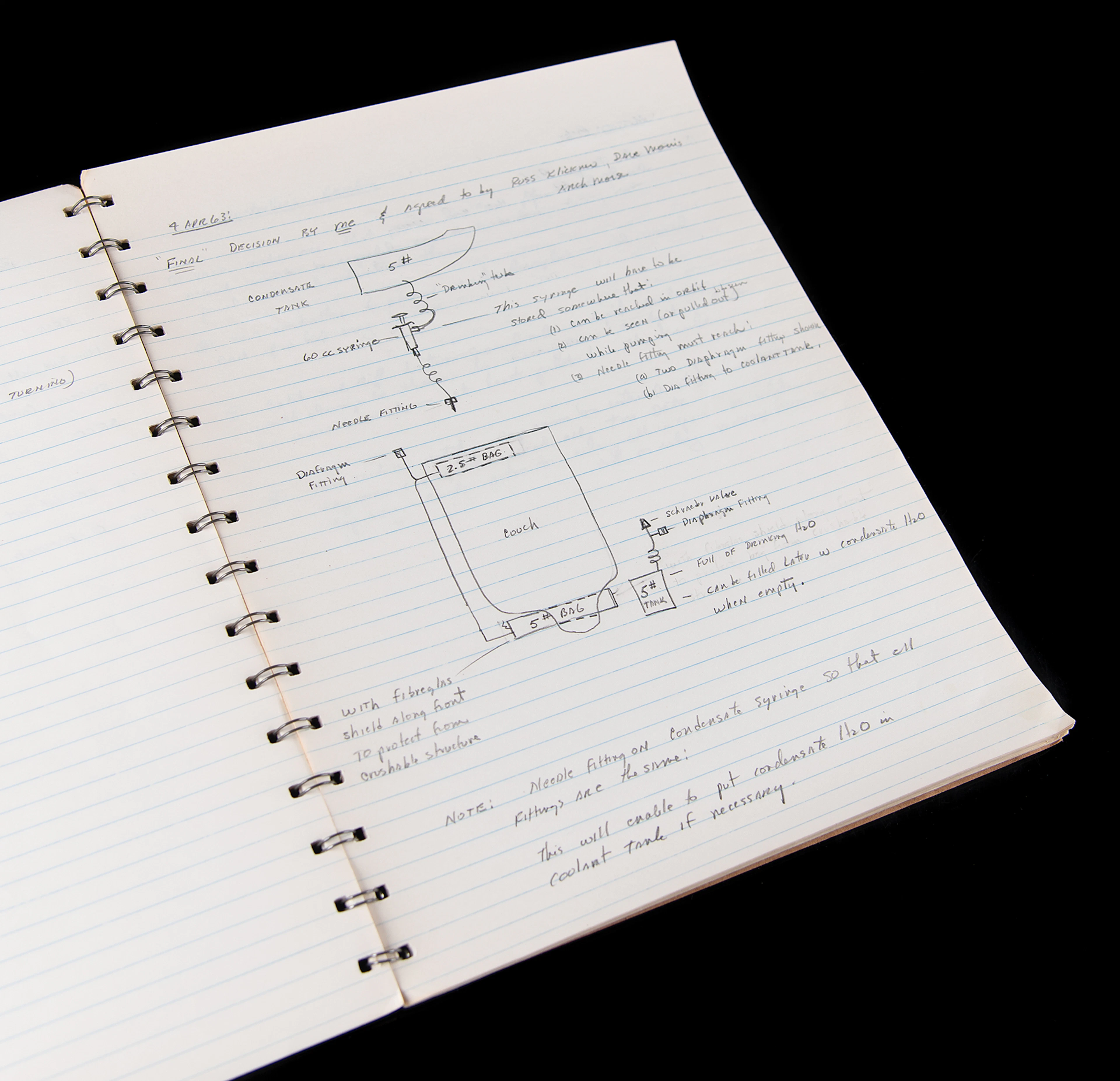 Gordon Cooper’s Mercury-Atlas 9 Notebook - Over 20 Pages of Handwritten