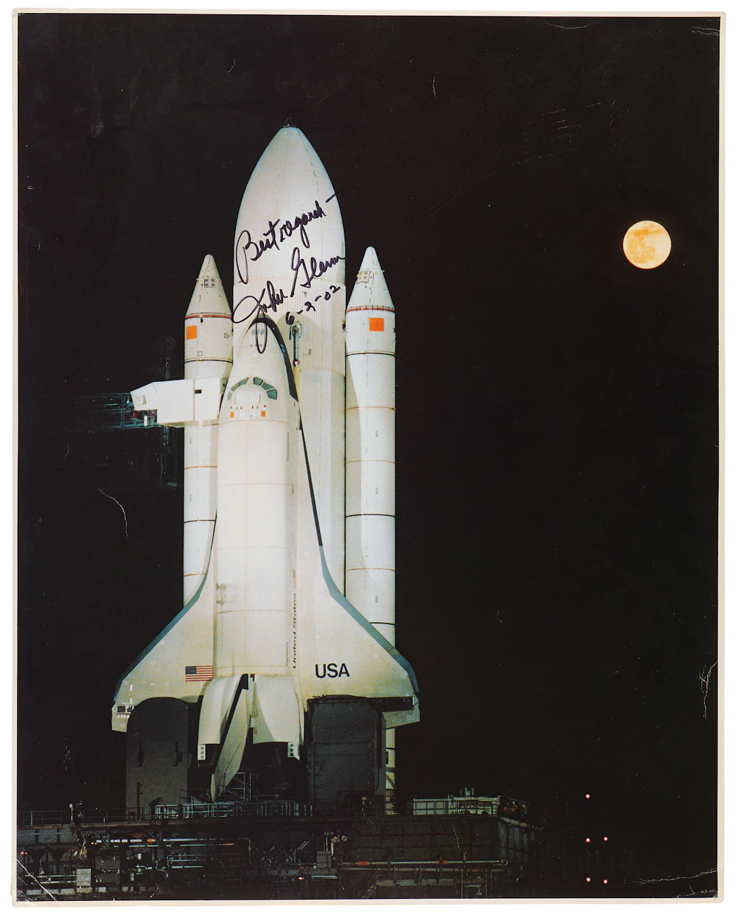 John Glenn Signed Oversized Photograph