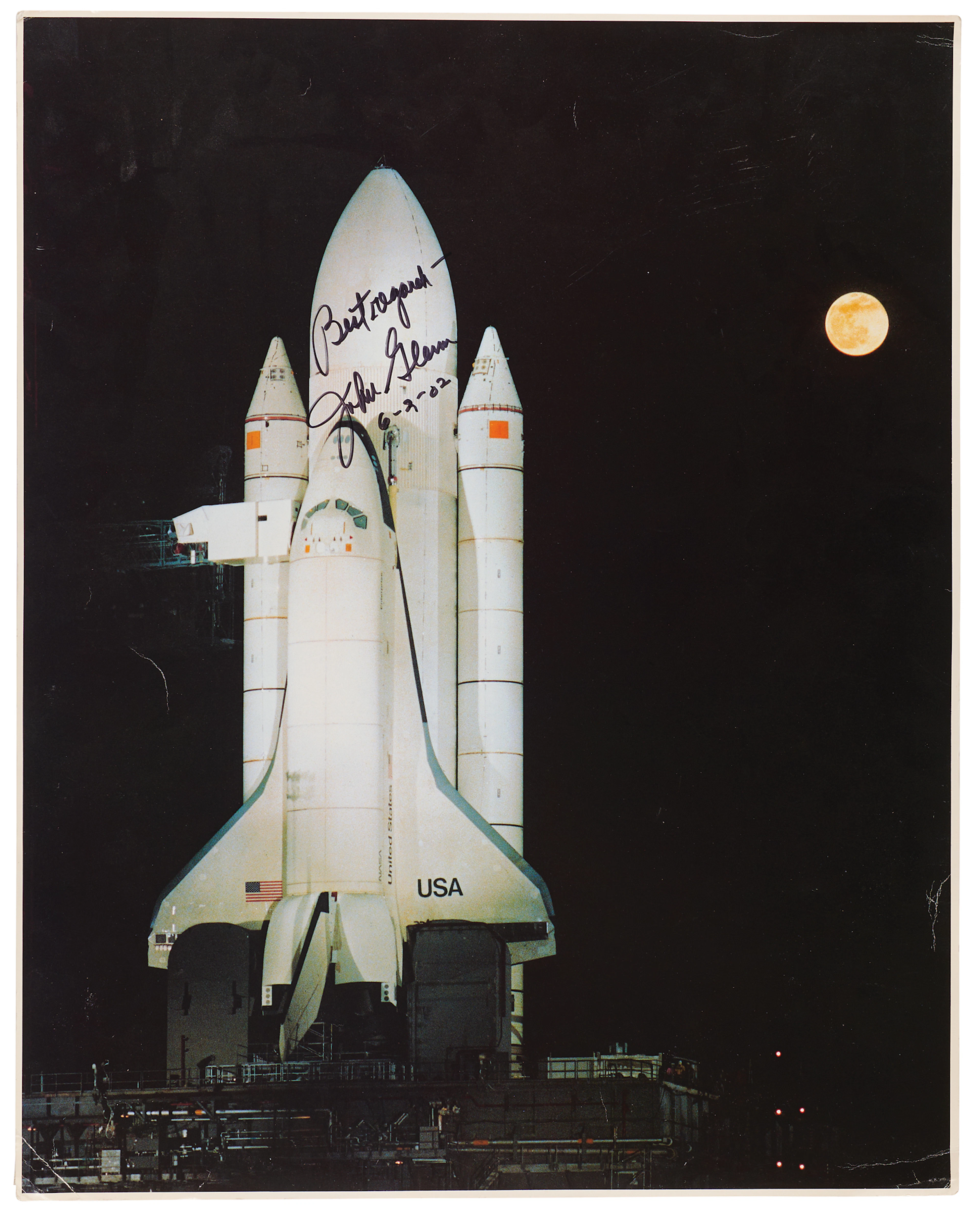 John Glenn Signed Oversized Photograph