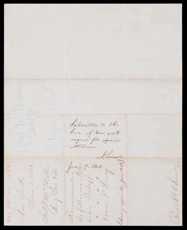 Abraham Lincoln Autograph Endorsement Signed as President - “Submitted