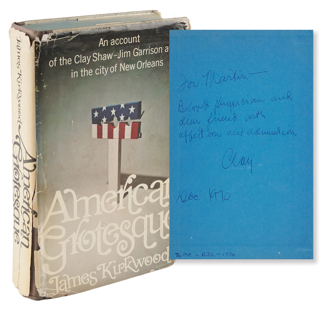 Kennedy Assassination: Clay Shaw Signed Book - American Grotesque
