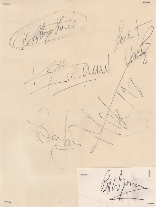 Rolling Stones Signatures