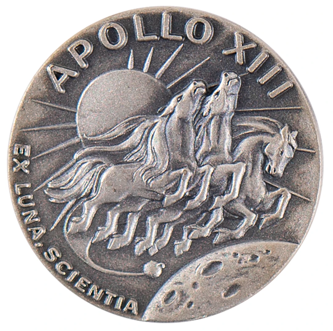 Apollo 13 Flown Robbins Medallion - From the Personal Collection of