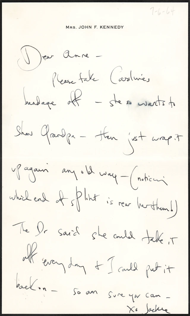 Jacqueline Kennedy Autograph Letter Signed to Cousin-in-Law Ann Gargan