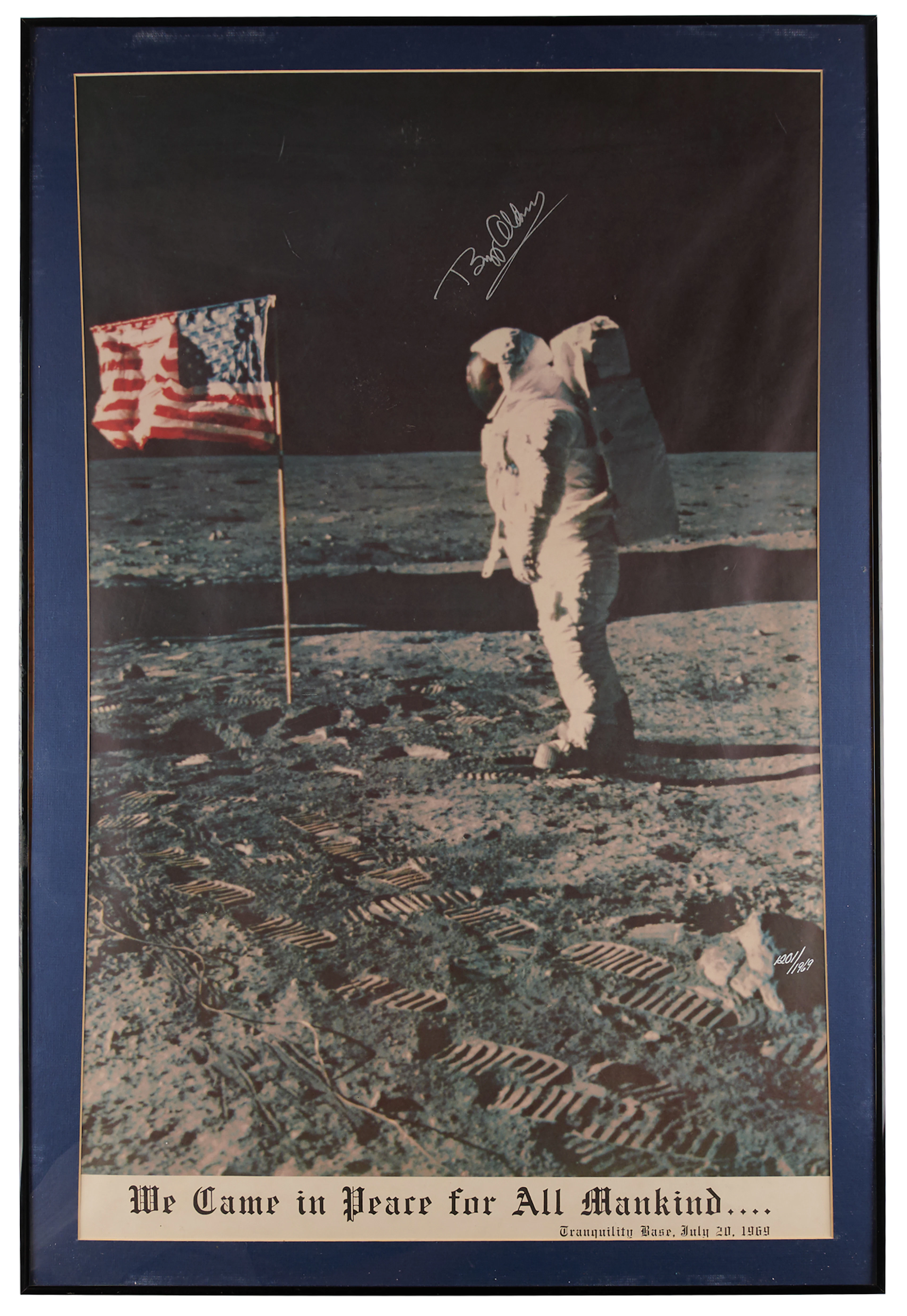 Buzz Aldrin Signed Apollo 11 Poster (Ltd. Ed. #1201/1969) - 21˝ x 33˝