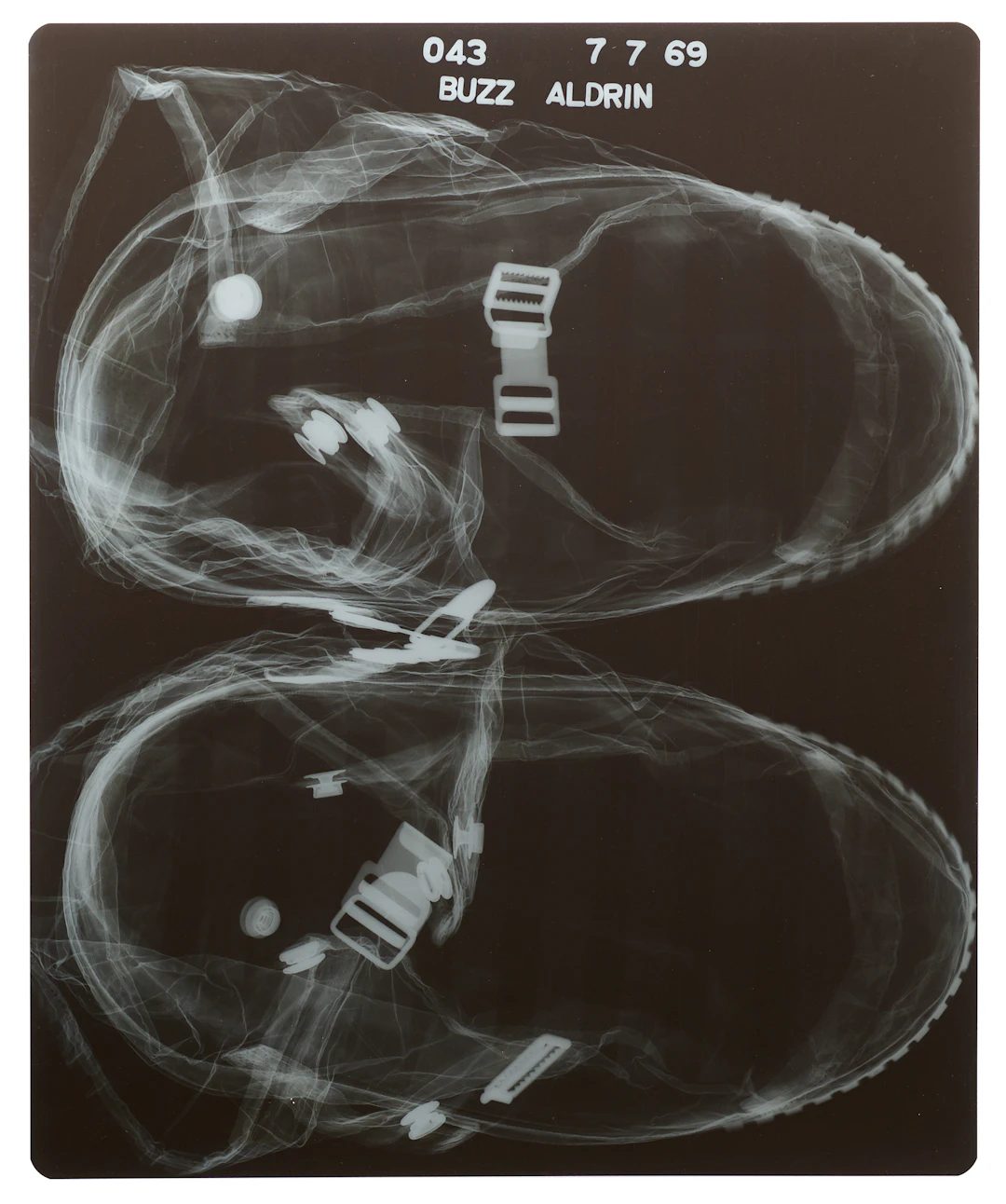 Buzz Aldrin Apollo 11 EVA Spacesuit Boot Preflight X-Ray